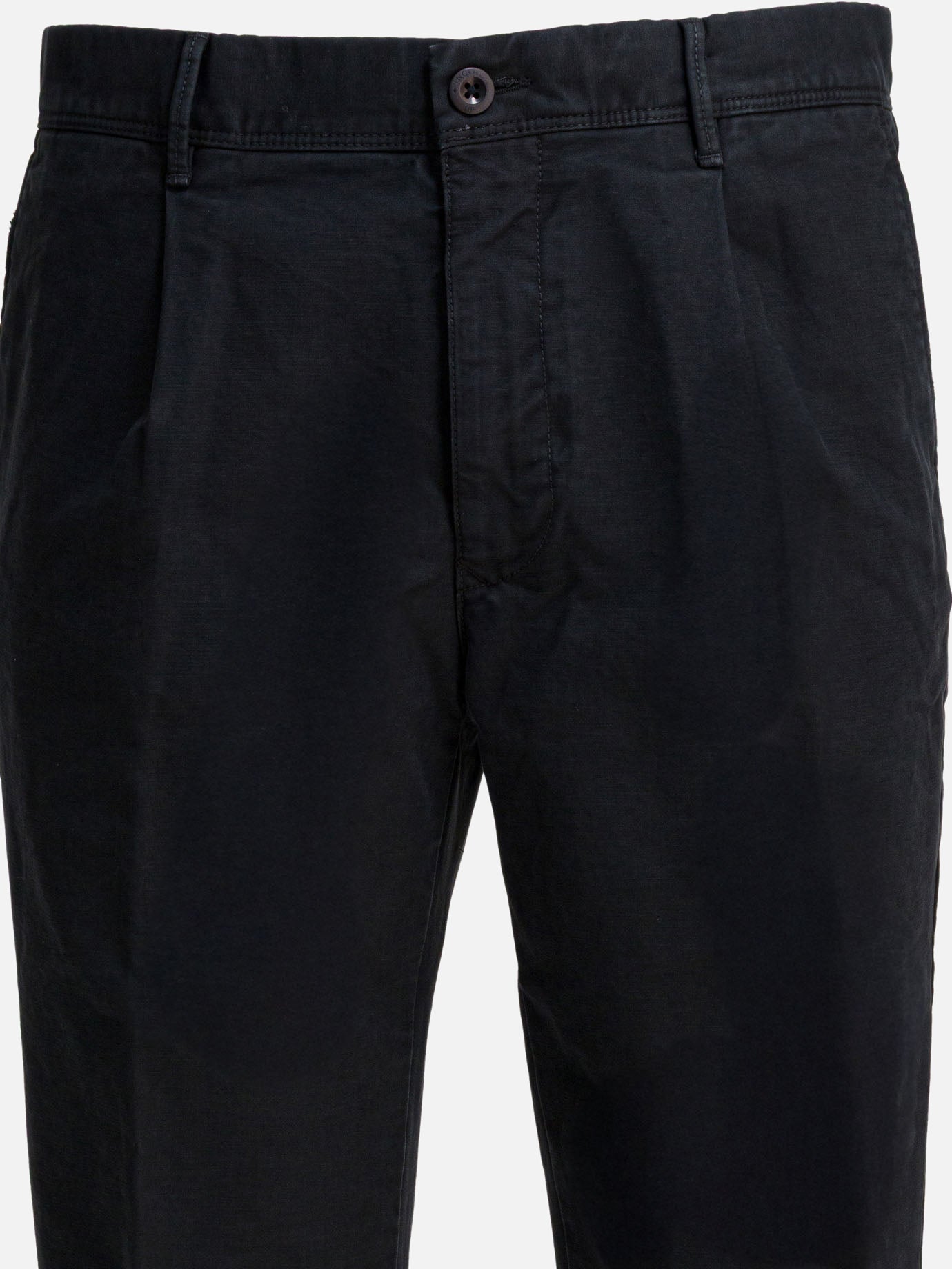 Pantaloni casual Solid colour  Nero - Incotex Slacks Uomo | PDP | VIETTI Online Store | Zoom-Modal_3
