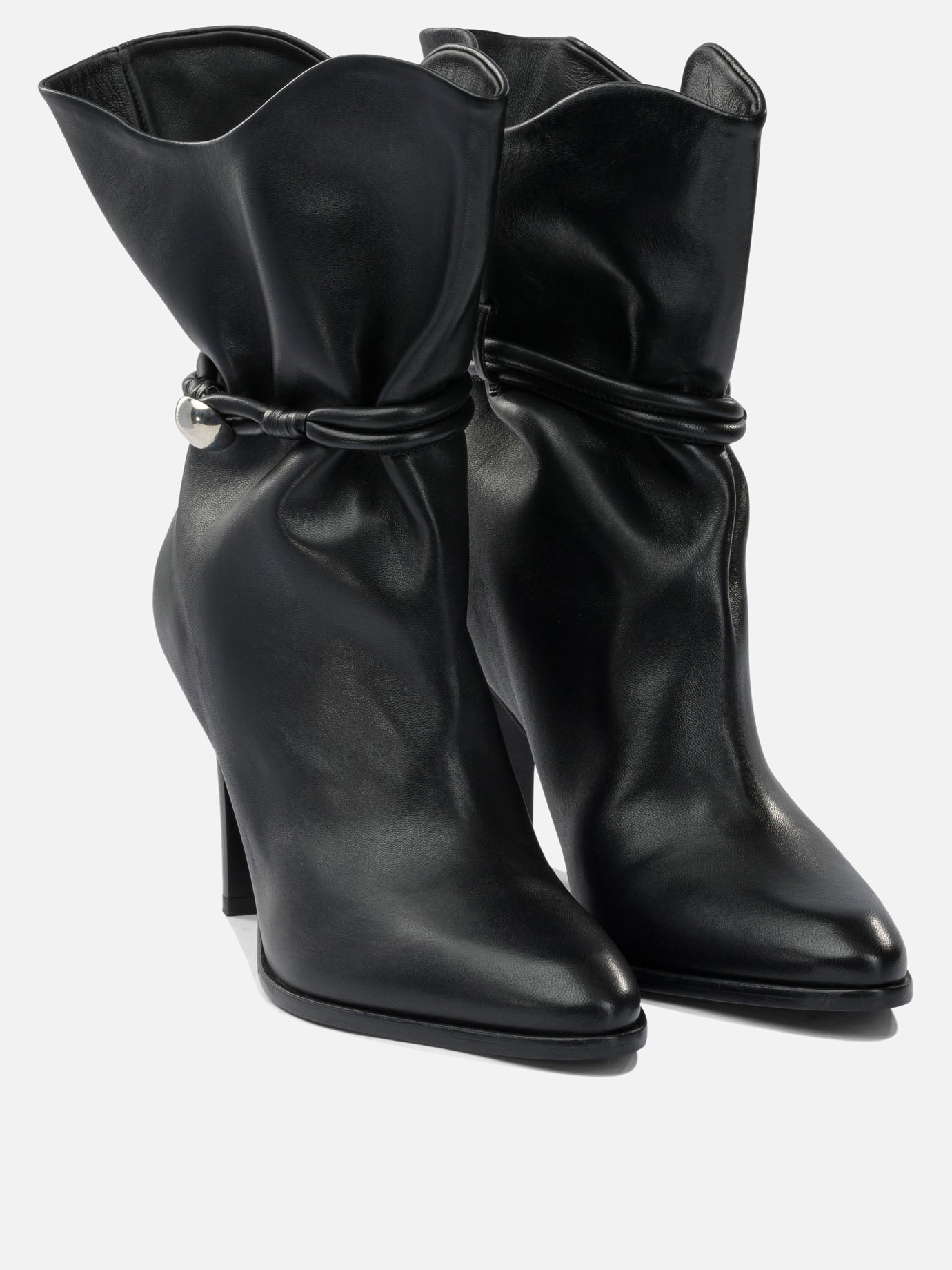 Stivaletti pull-on 100% lamb leather - 100% leather  Nero - Isabel Marant Donna | PDP | VIETTI Online Store | thumbnail_2