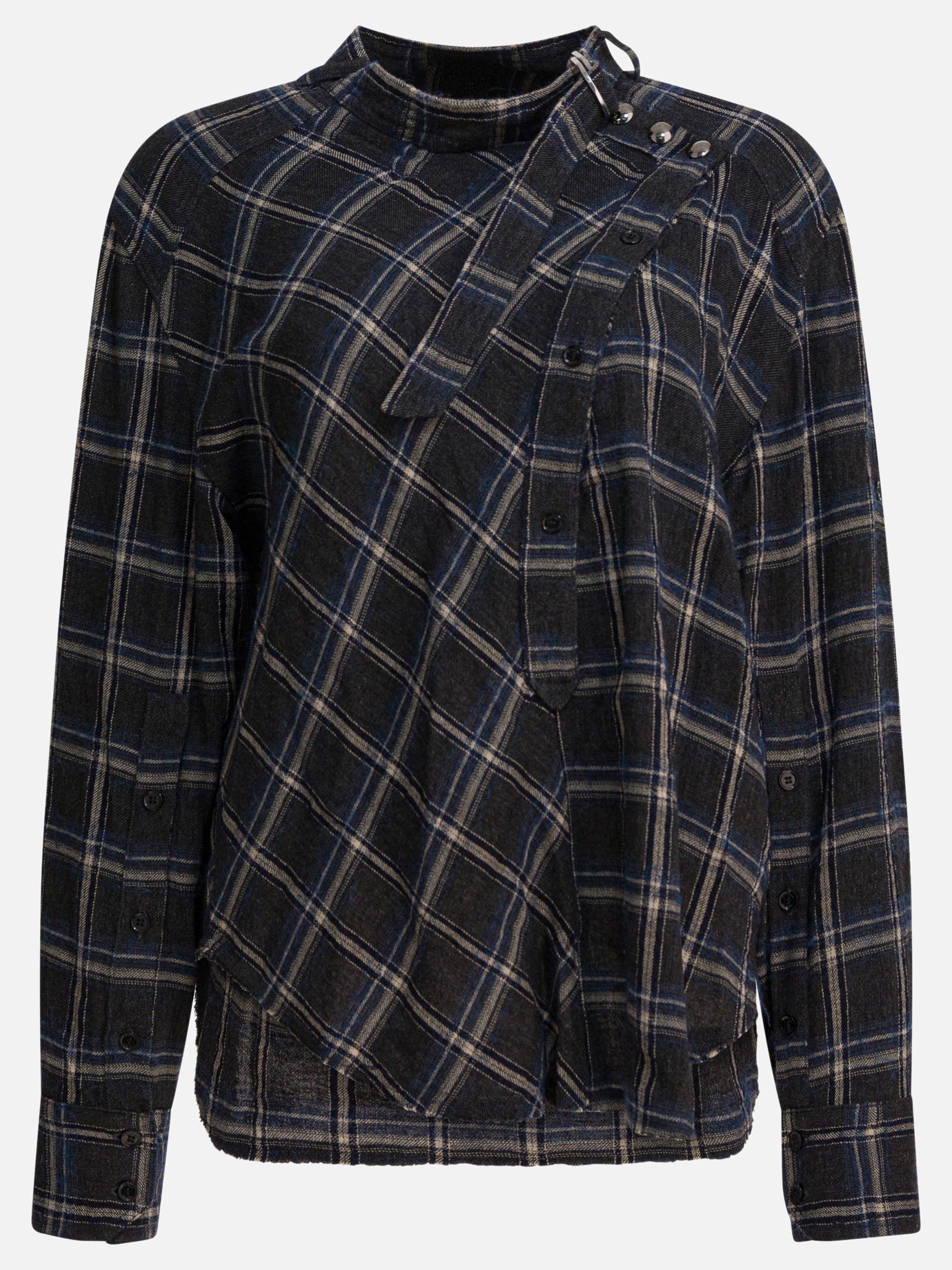 Bluse Check  Blu - Isabel Marant Donna | PDP | VIETTI Online Store | Zoom-Modal
