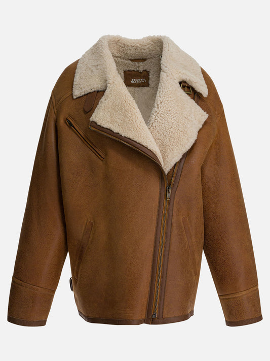 Giacche shearling Solid colour  Marrone - Isabel Marant Donna | PLP | VIETTI Online Store 
