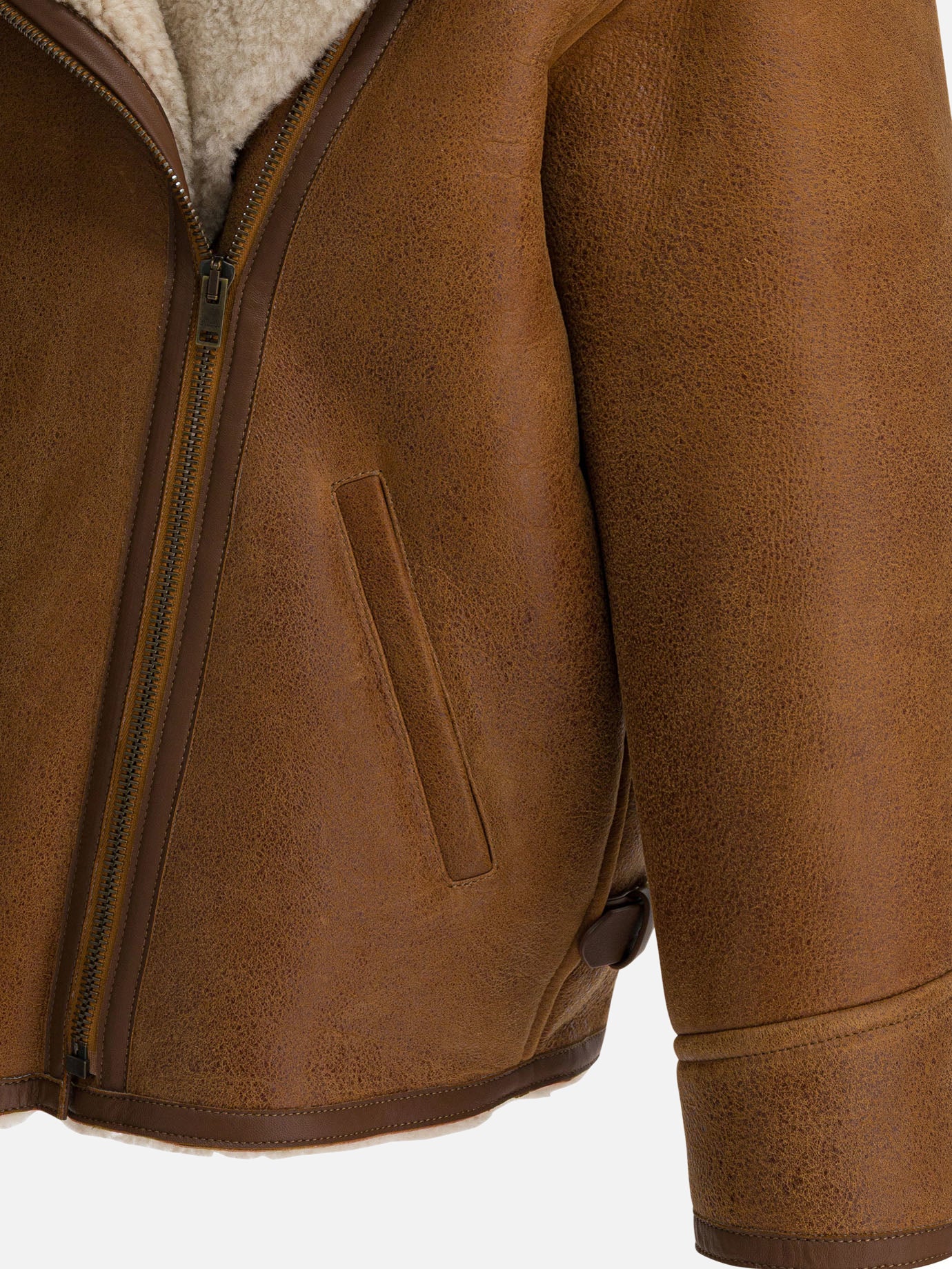 Shearling jackets Solid colour  Brown - Isabel Marant Women | PDP | VIETTI Online Store | Zoom-Modal_4
