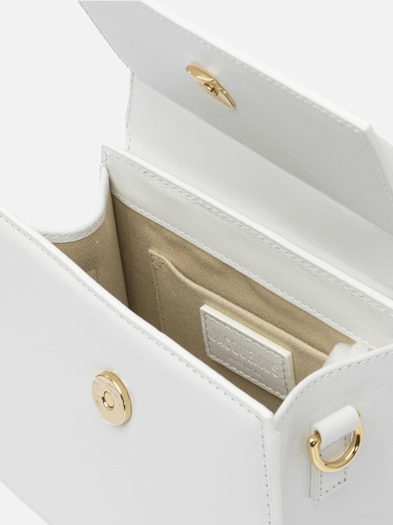 Small bags 100% cow leather - Lining : 100% cotton  White - Jacquemus Women | PDP | VIETTI Online Store | thumbnail_5