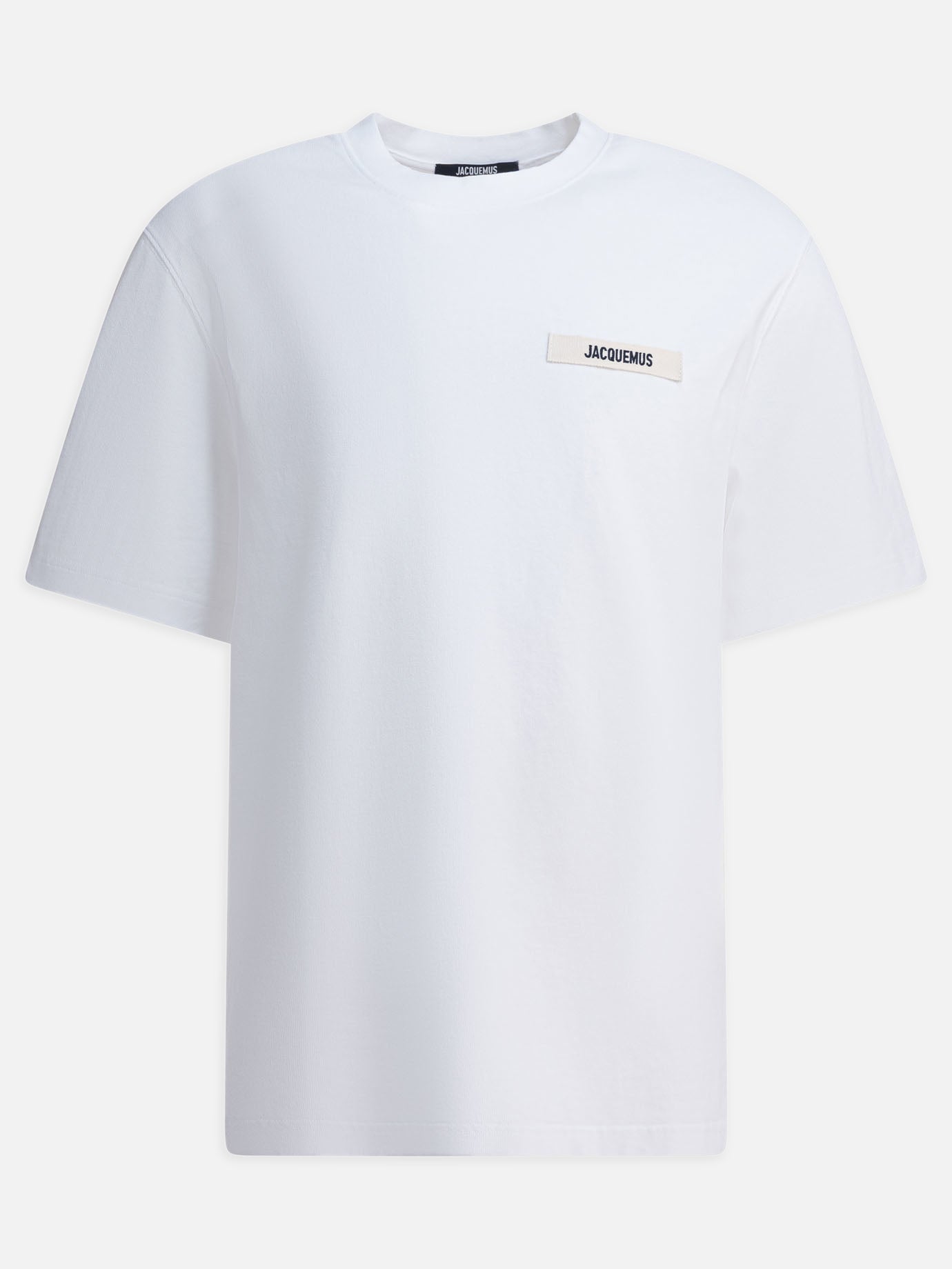T-shirt girocollo Logo  Bianco - Jacquemus Uomo | PDP | VIETTI Online Store | thumbnail