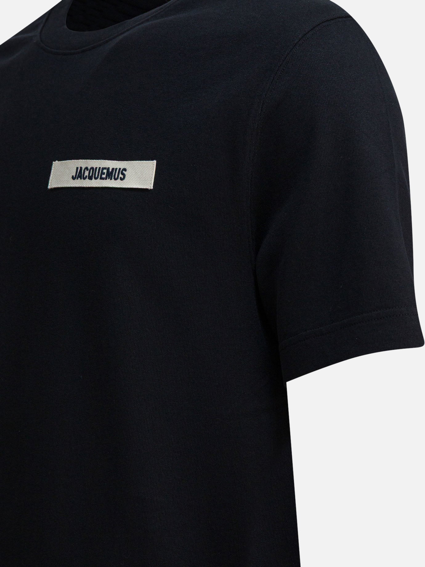 T-shirt girocollo Logo  Nero - Jacquemus Uomo | PDP | VIETTI Online Store | thumbnail_4