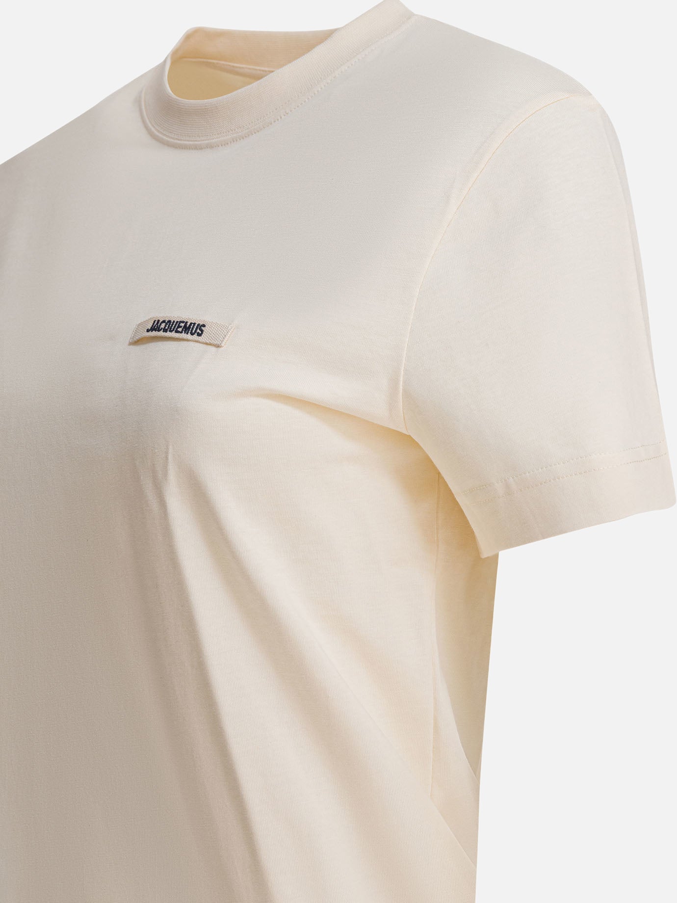 Crewneck t-shirts Logo  Beige - Jacquemus Women | PDP | VIETTI Online Store | Zoom-Modal_4
