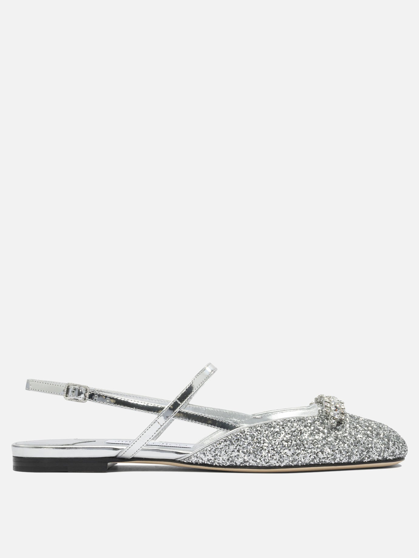 Mary Jane ballet flats 100% calf - 100% calf  Silver - Jimmy Choo Women | PDP | VIETTI Online Store | thumbnail