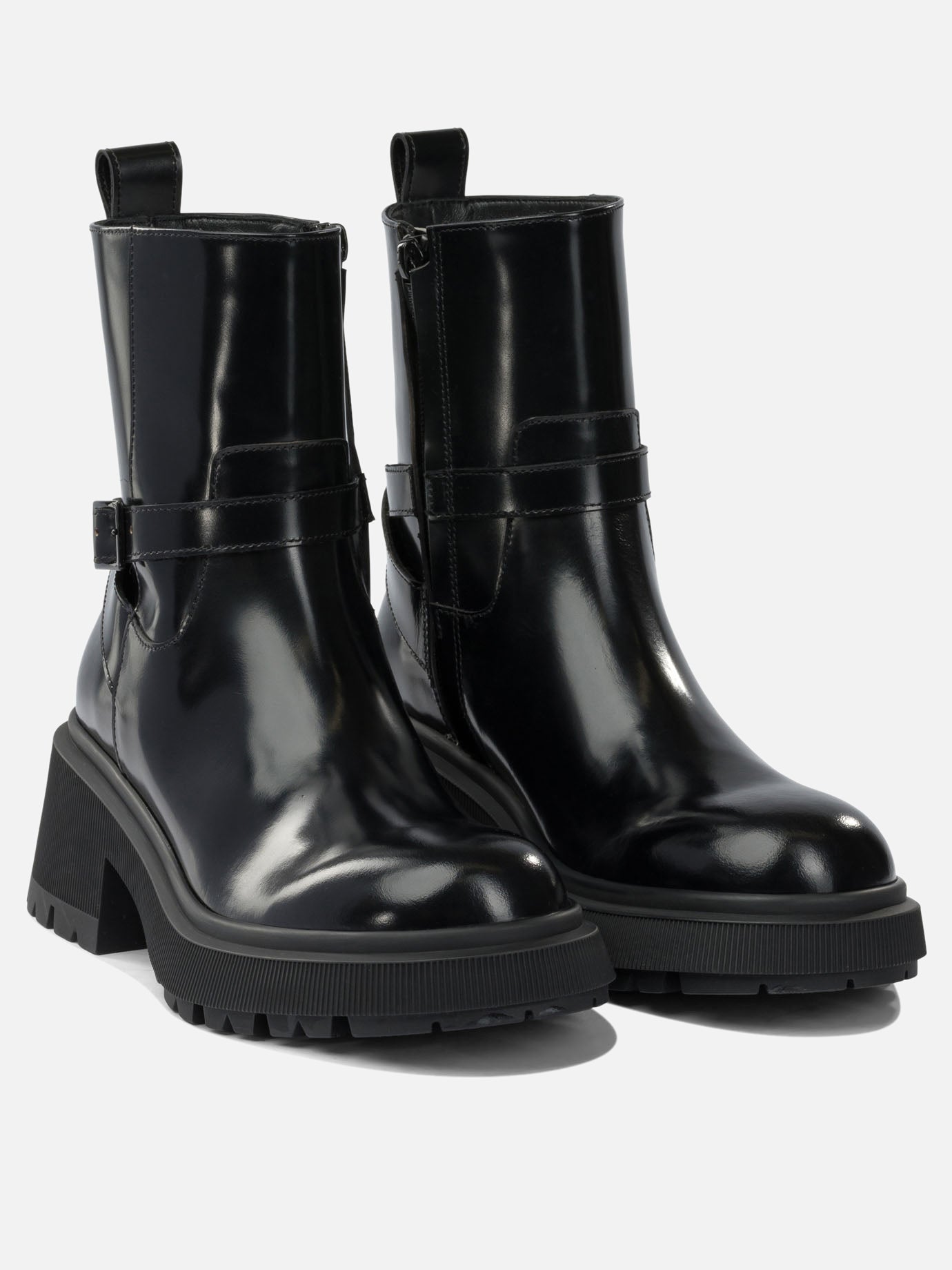 Zipped boots 100% calf leather - 100% rubber  Black - Jimmy Choo Women | PDP | VIETTI Online Store | thumbnail_2