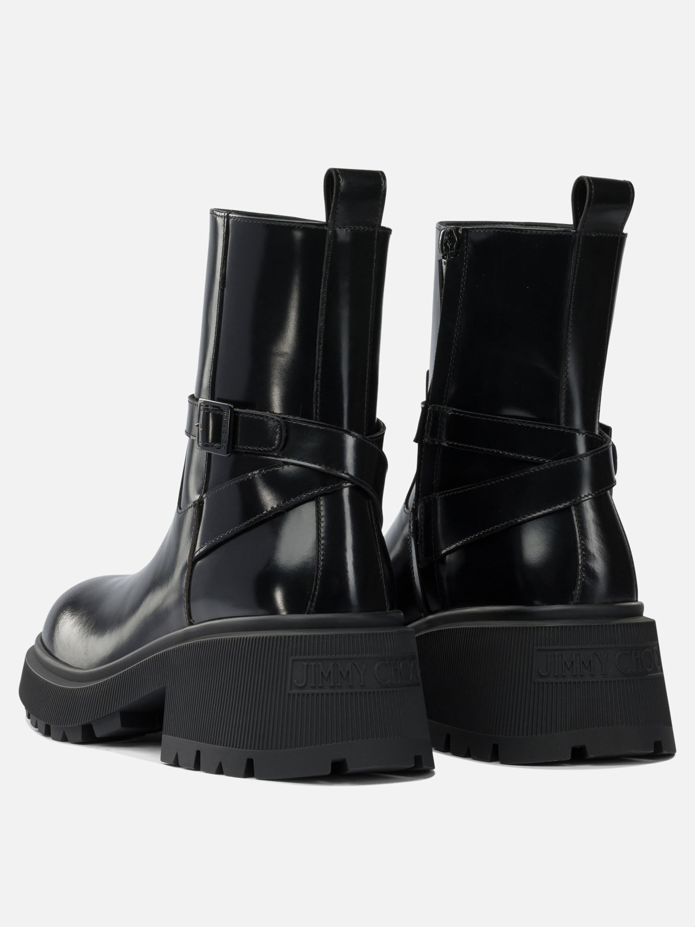 Zipped boots 100% calf leather - 100% rubber  Black - Jimmy Choo Women | PDP | VIETTI Online Store | Zoom-Modal_4
