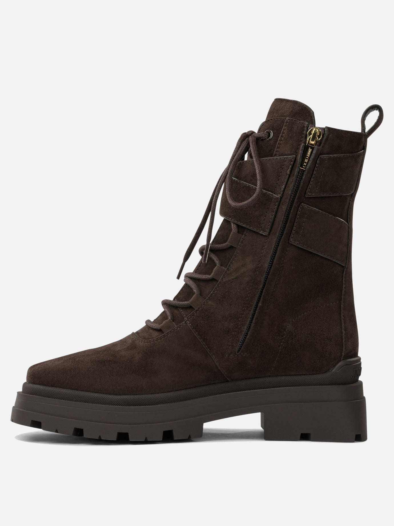 Combat boots 90% goat 10% lamb - 100% rubber  Brown - Jimmy Choo Women | PDP | VIETTI Online Store | Zoom-Modal_3
