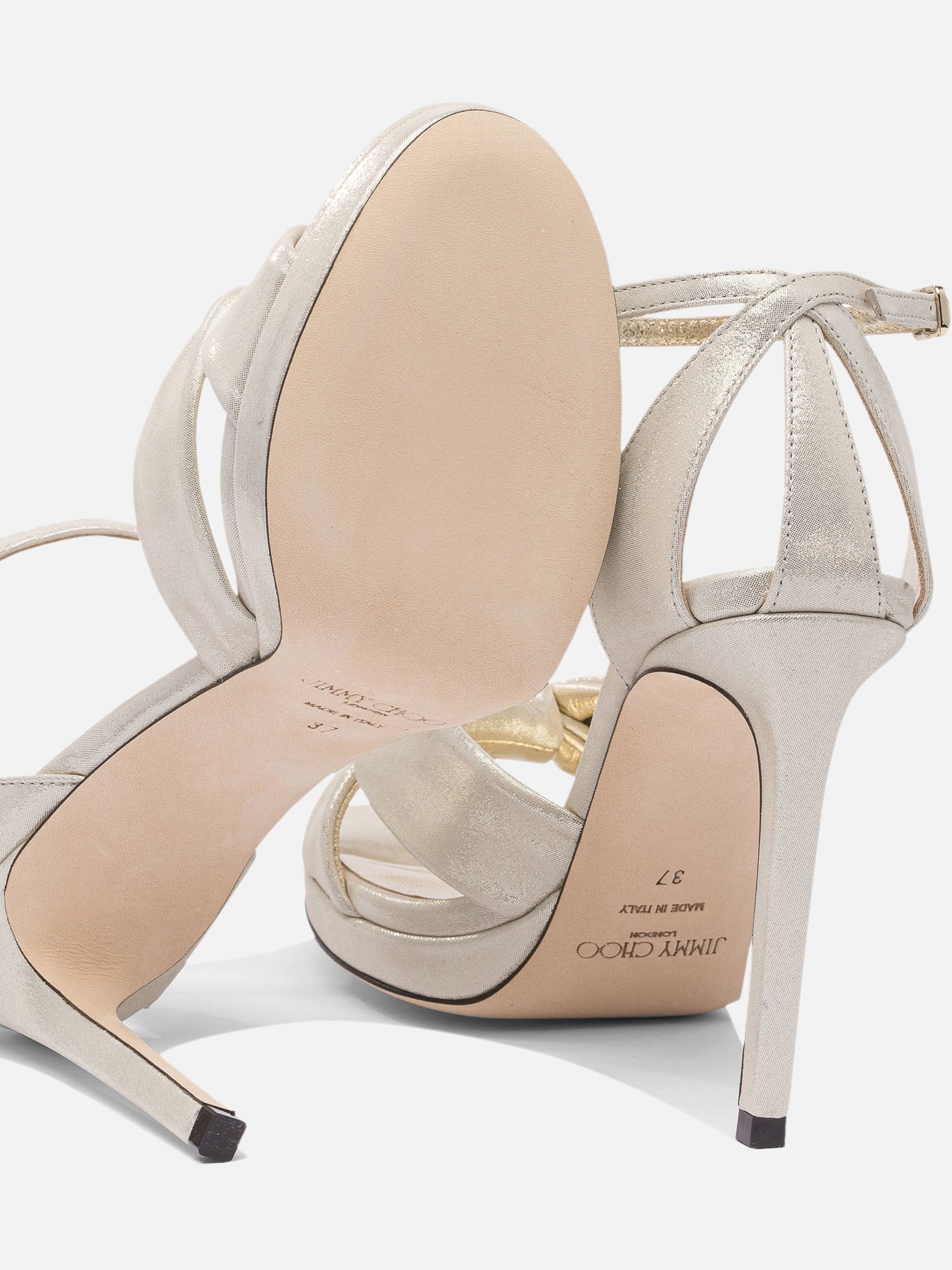 Sandali con tacco 100% calf - 100% calf  Oro - Jimmy Choo Donna | PDP | VIETTI Online Store | Zoom-Modal_5
