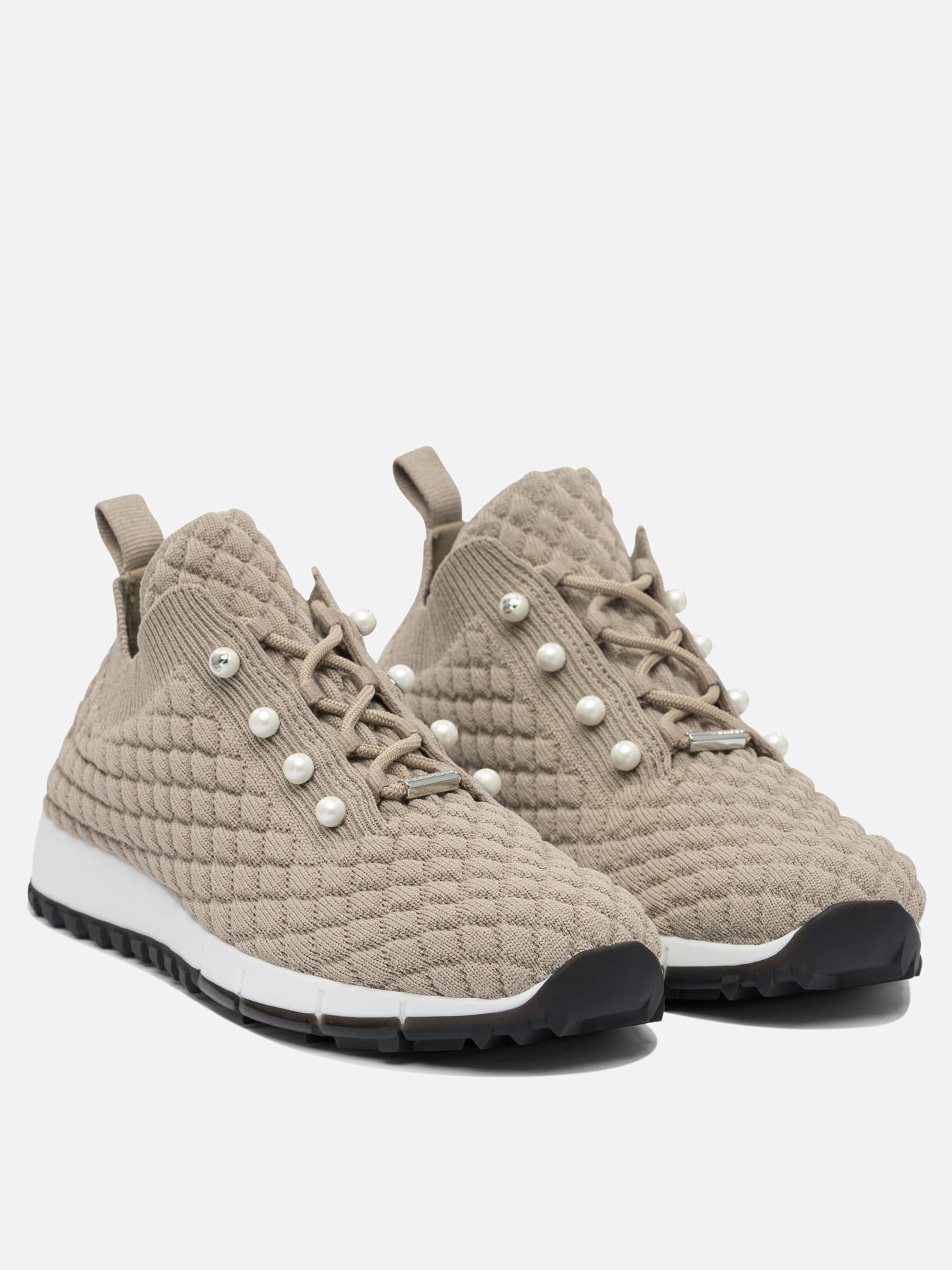 Sneaker basse 100% textile - 100% rubber  Grigio - Jimmy Choo Donna | PDP | VIETTI Online Store | thumbnail_2