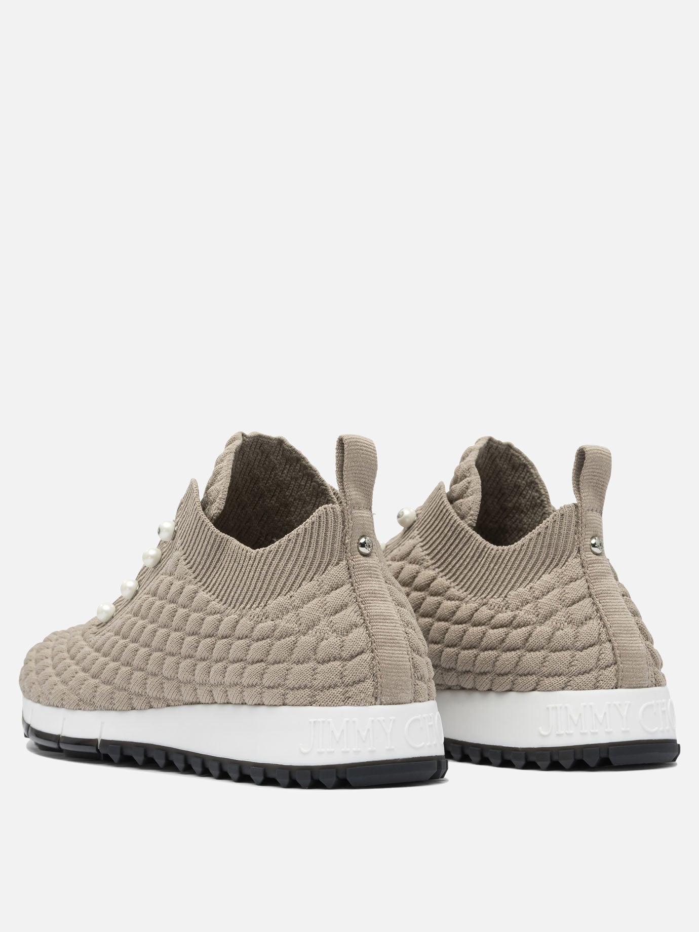 Sneaker basse 100% textile - 100% rubber  Grigio - Jimmy Choo Donna | PDP | VIETTI Online Store | thumbnail_4