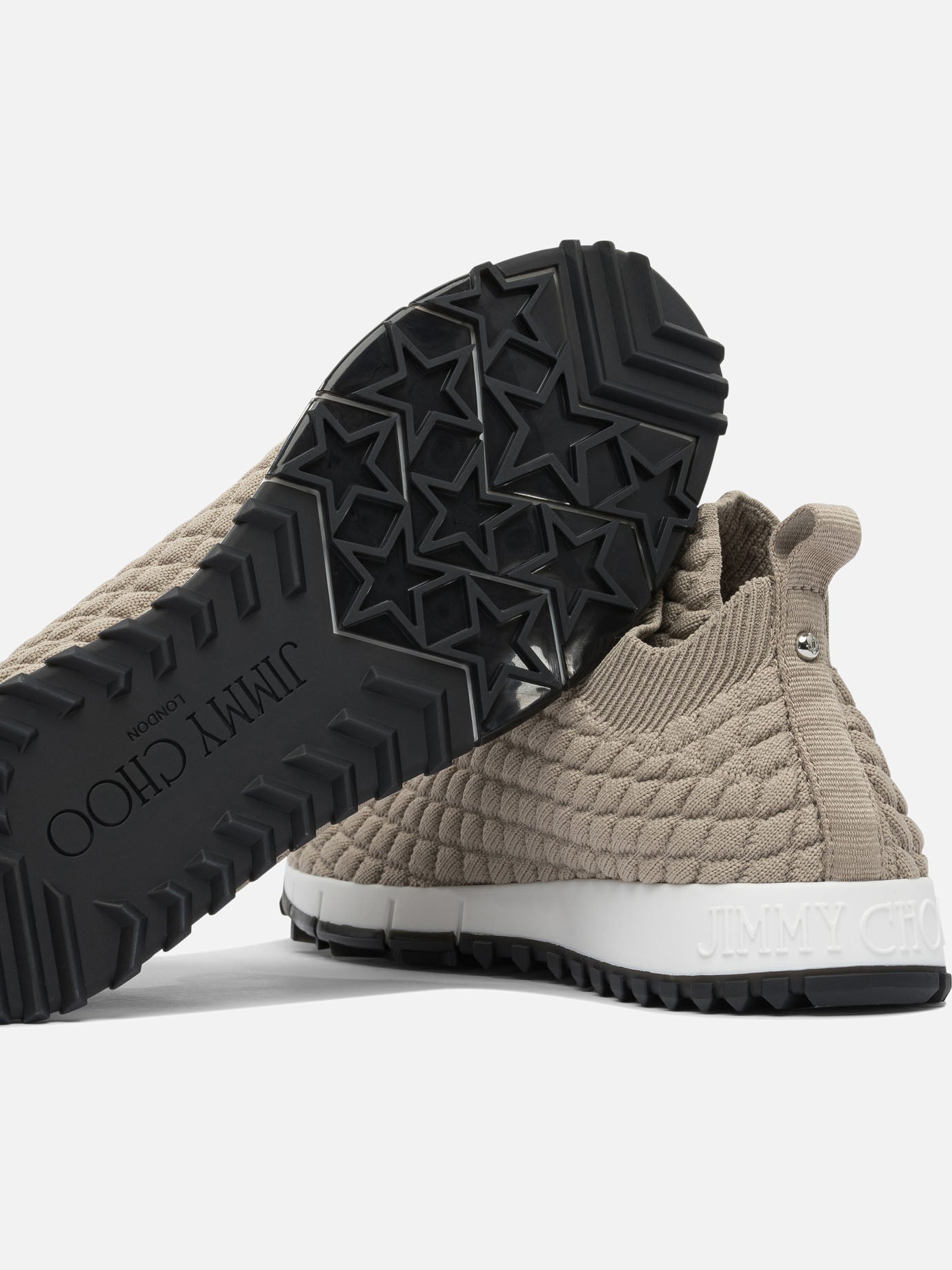 Sneaker basse 100% textile - 100% rubber  Grigio - Jimmy Choo Donna | PDP | VIETTI Online Store | Zoom-Modal_5
