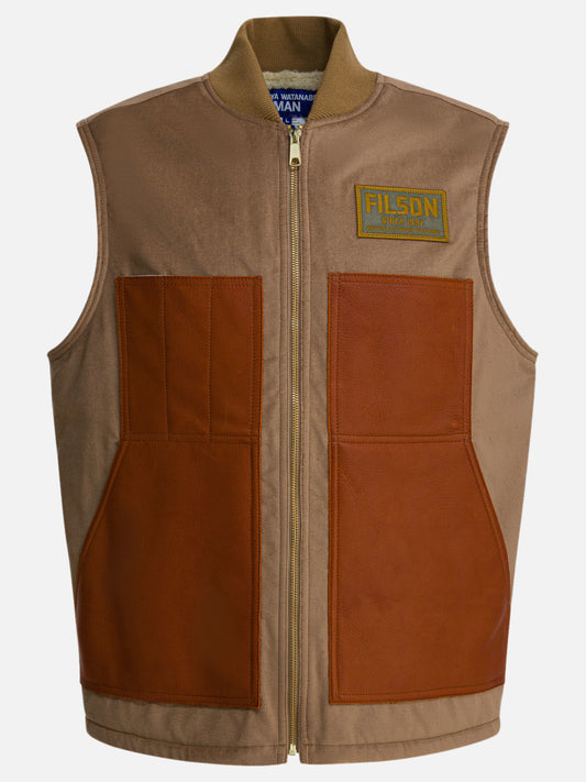 Vest jackets Logo  Brown - Junya Watanabe MAN Men | PLP | VIETTI Online Store 
