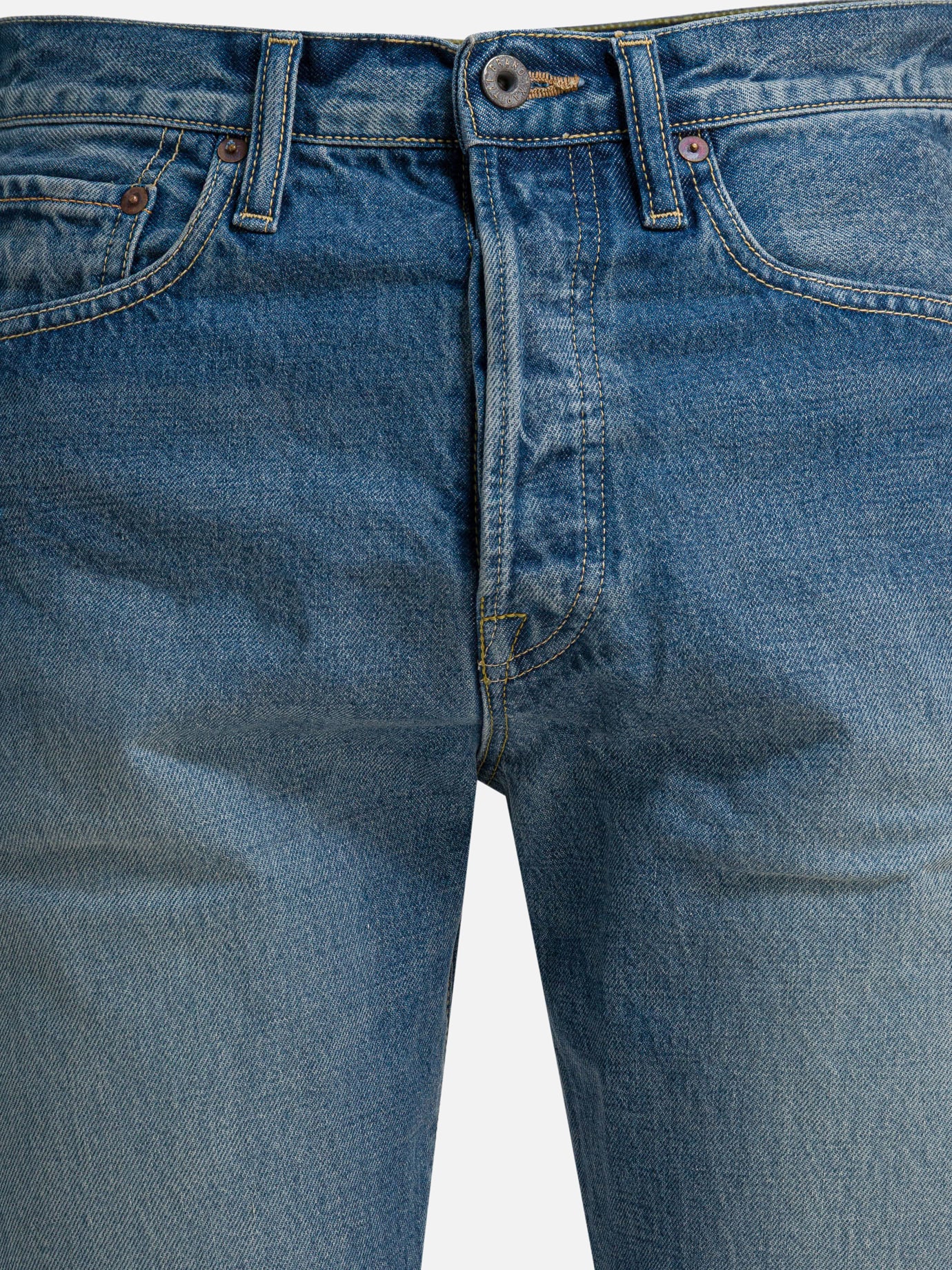 Jeans a gamba dritta Solid colour  Blu - KAPITAL Uomo | PDP | VIETTI Online Store | thumbnail_3