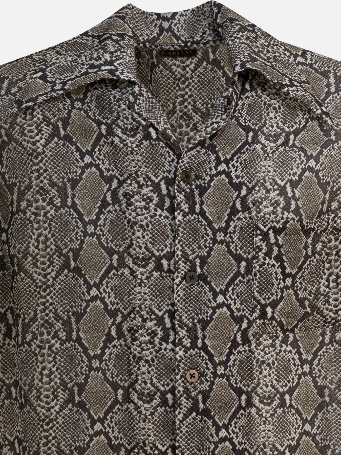 Casual shirts Animal print  Grey - KAPITAL Men | PDP | VIETTI Online Store | thumbnail_3