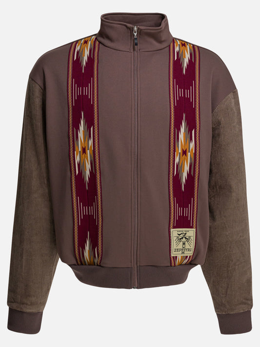 Felpe con zip Solid colour  Marrone - KAPITAL Uomo | PLP | VIETTI Online Store 
