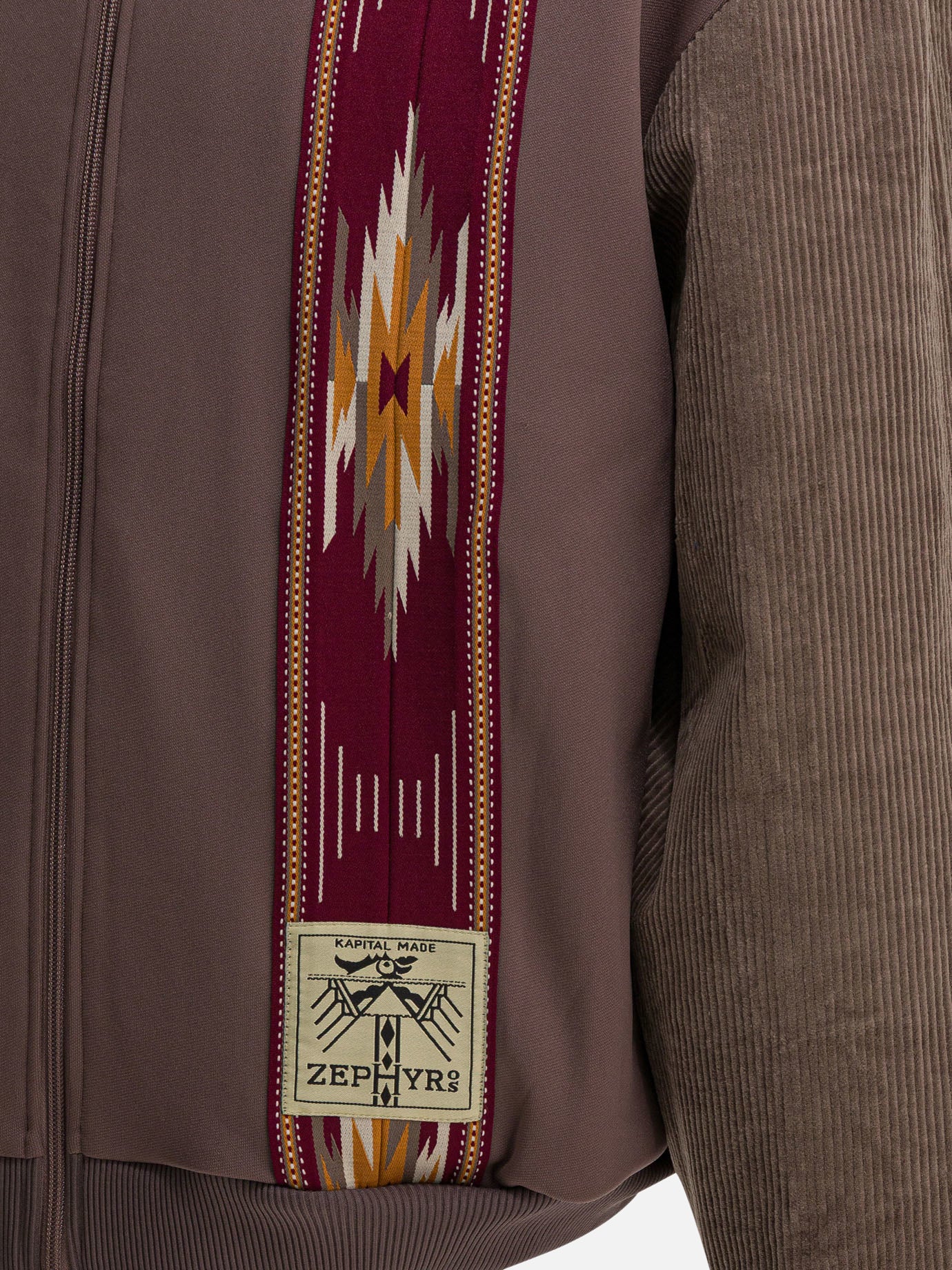 Felpe con zip Solid colour  Marrone - KAPITAL Uomo | PDP | VIETTI Online Store | thumbnail_4