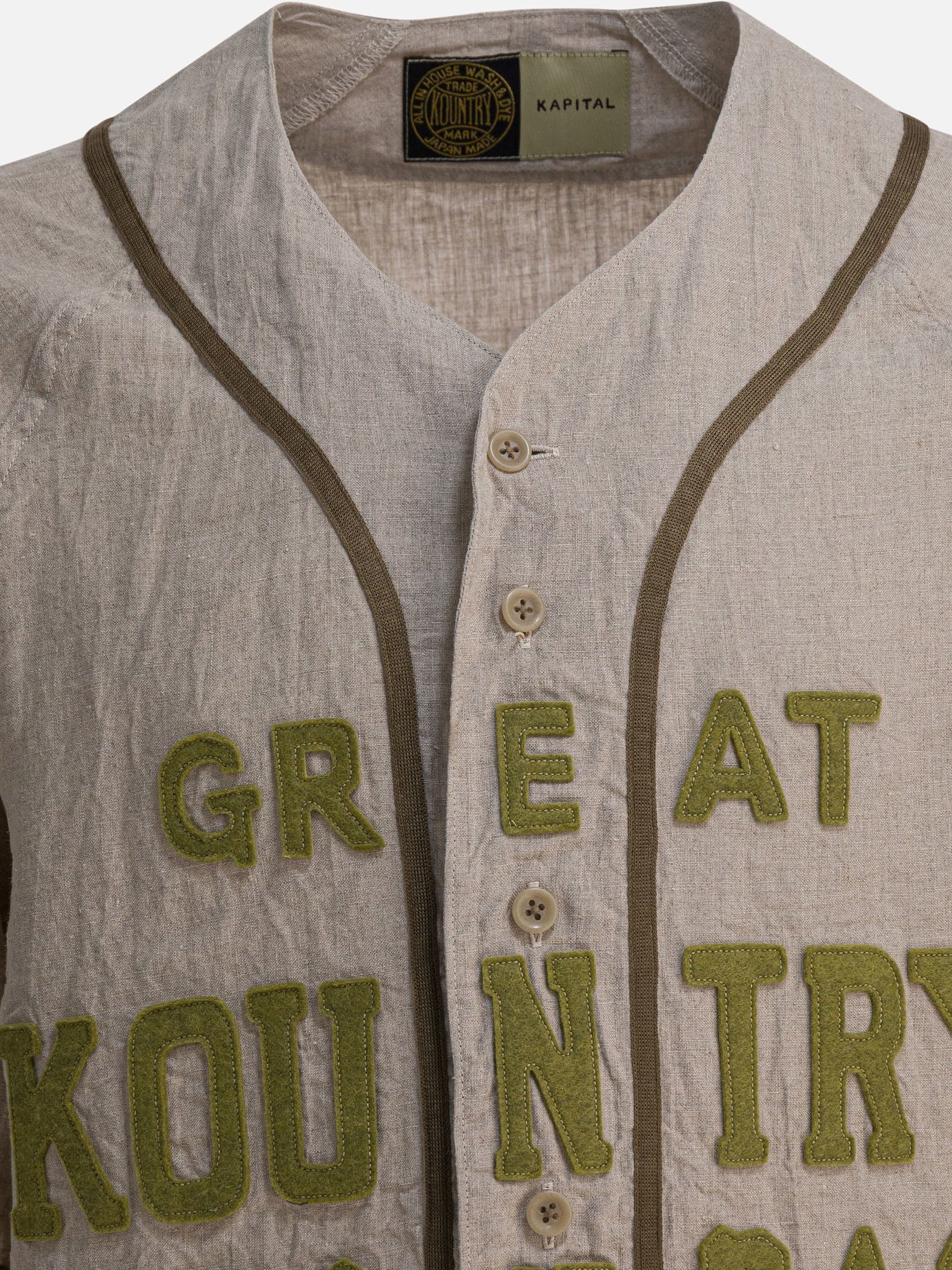 Camicie casual Solid colour  Beige - KAPITAL Uomo | PDP | VIETTI Online Store | thumbnail_3