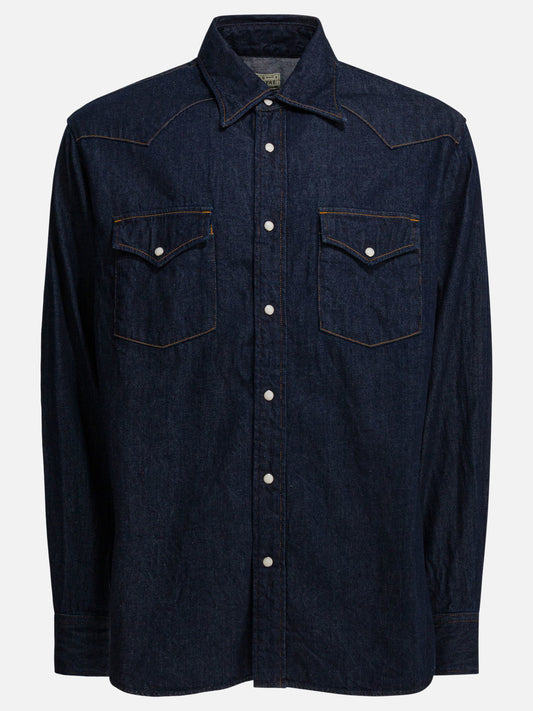 Camicie casual Solid colour  Blu - KAPITAL Uomo | VIETTI Online Store 
