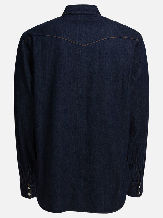 Camicie casual Solid colour  Blu - KAPITAL Uomo | VIETTI Online Store | 2
