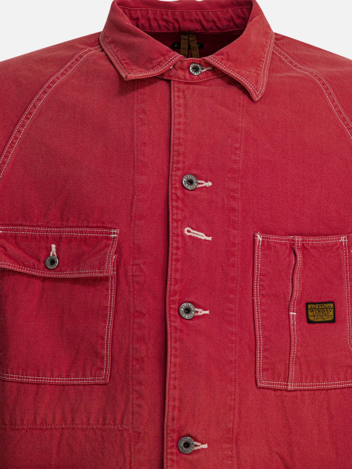 Giacche overshirt Solid colour  Rosso - KAPITAL Uomo | PDP | VIETTI Online Store | thumbnail_3
