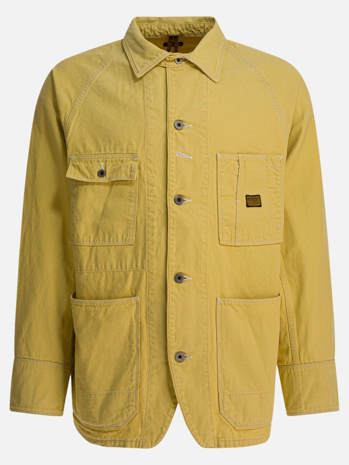 Giacche overshirt Solid colour  Giallo - KAPITAL Uomo | PDP | VIETTI Online Store | Zoom-Modal
