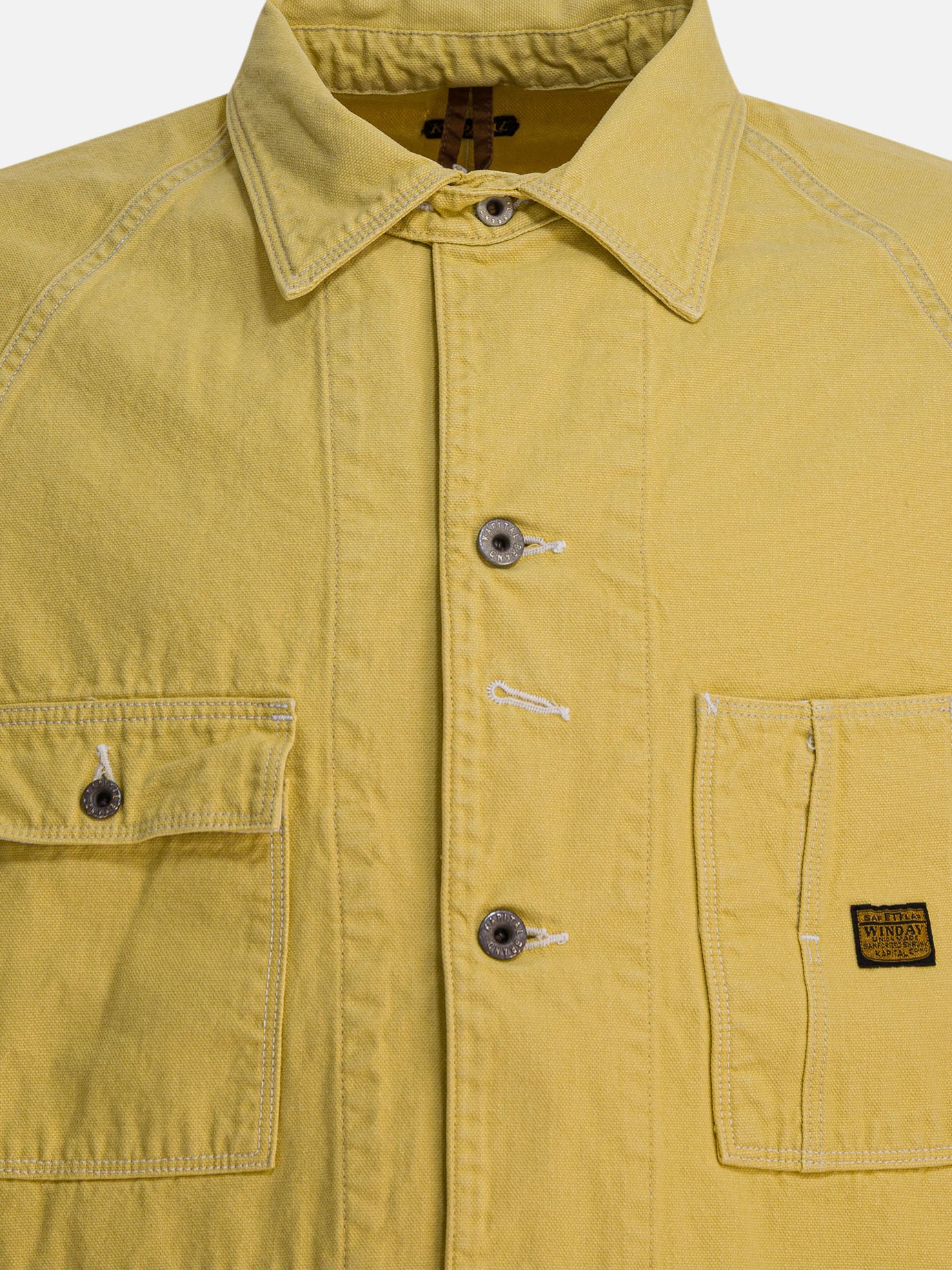 Giacche overshirt Solid colour  Giallo - KAPITAL Uomo | PDP | VIETTI Online Store | thumbnail_3