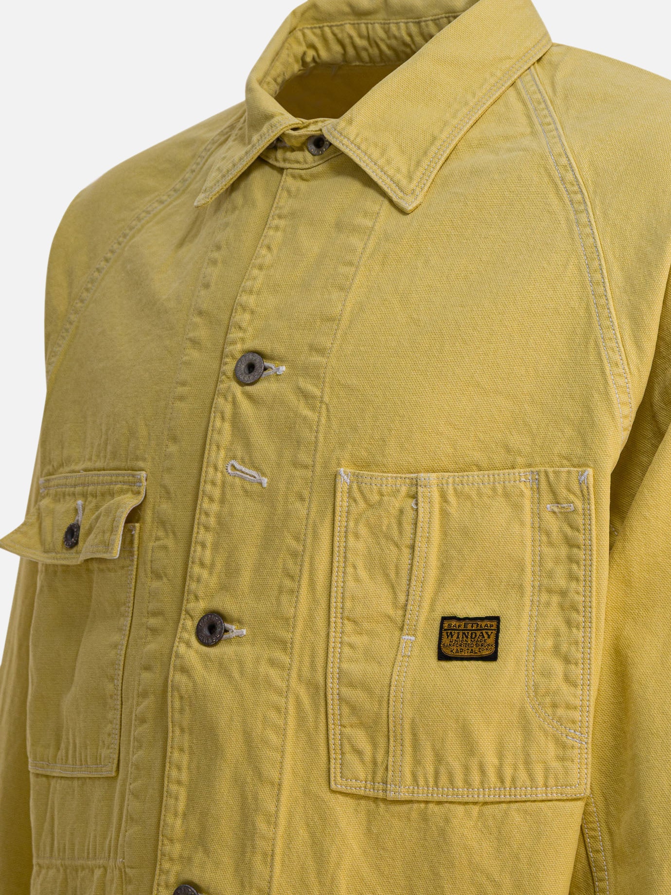 Giacche overshirt Solid colour  Giallo - KAPITAL Uomo | PDP | VIETTI Online Store | thumbnail_4