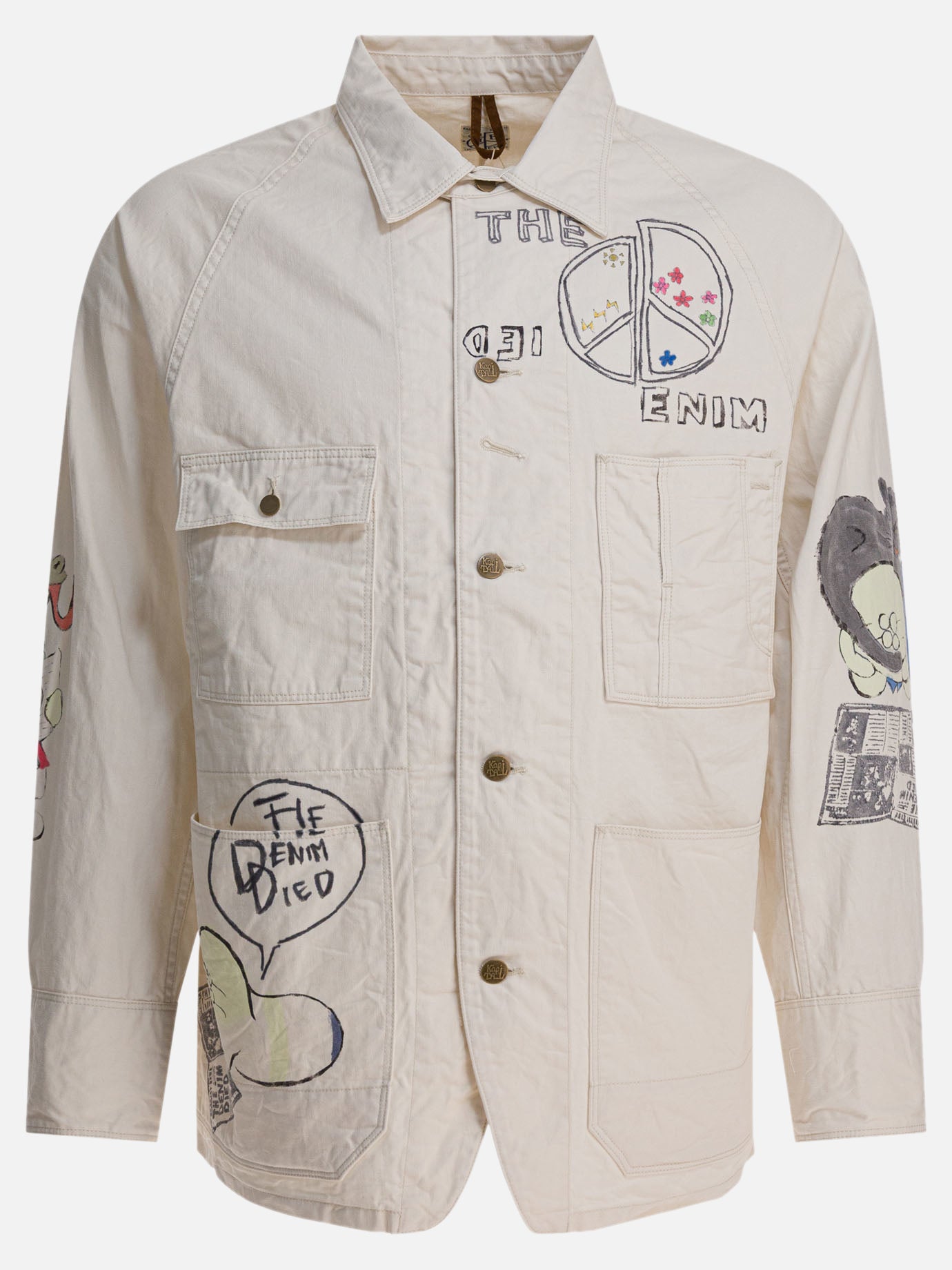 Giacche overshirt Graphics  Beige - KAPITAL Uomo | PDP | VIETTI Online Store | Zoom-Modal
