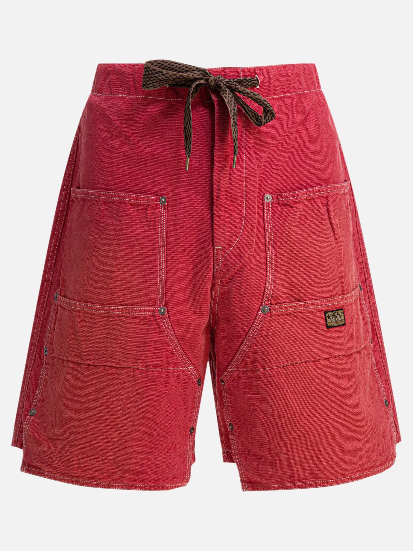 Short con lacci Solid colour  Marrone - KAPITAL Uomo | PDP | VIETTI Online Store | Zoom-Modal
