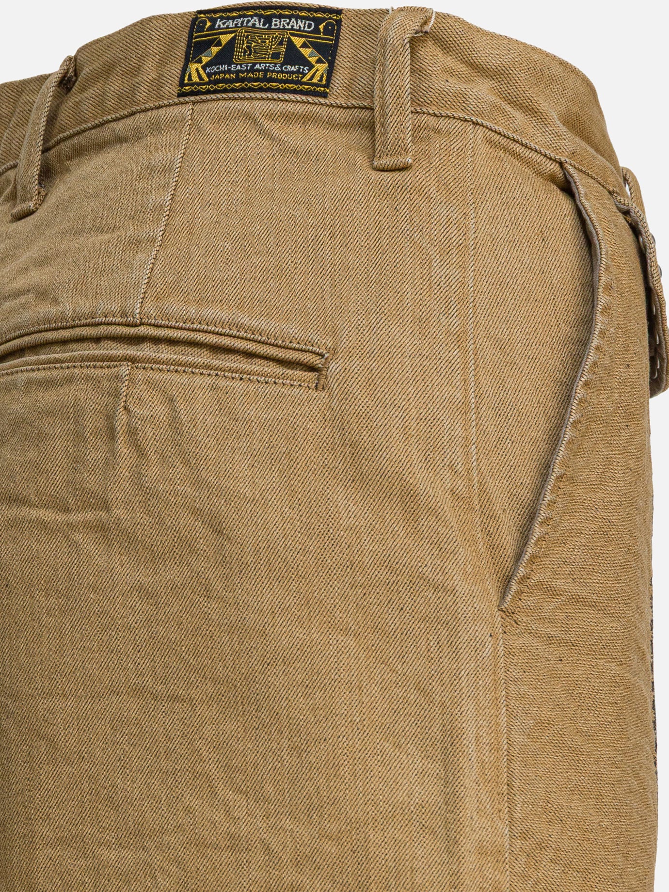 Short cinque tasche Solid colour  Beige - KAPITAL Uomo | PDP | VIETTI Online Store | thumbnail_4