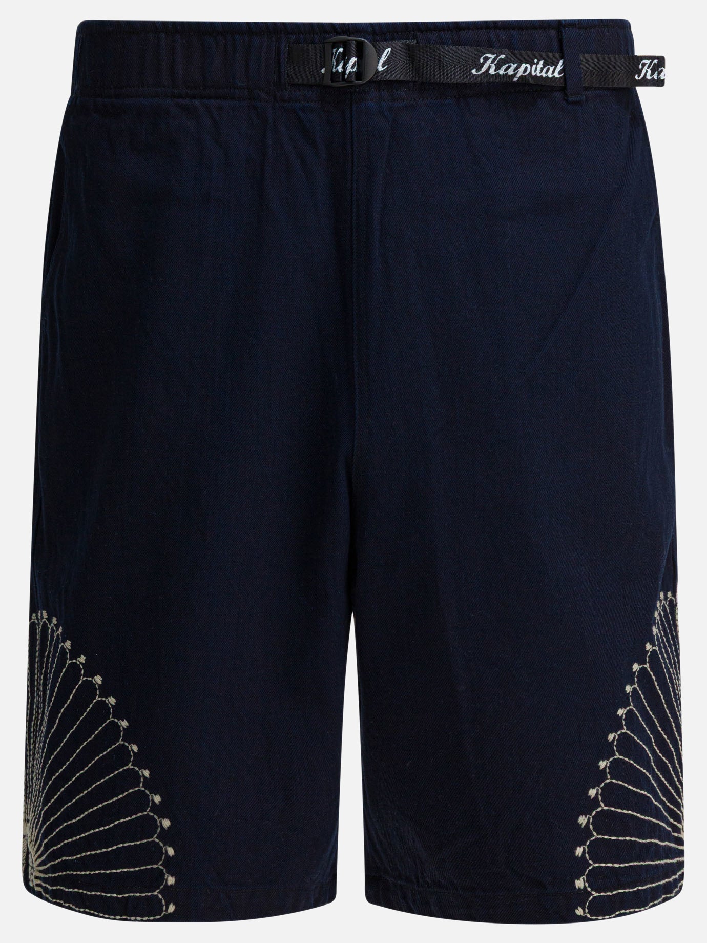 Short con lacci Solid colour  Blu - KAPITAL Uomo | PDP | VIETTI Online Store | thumbnail