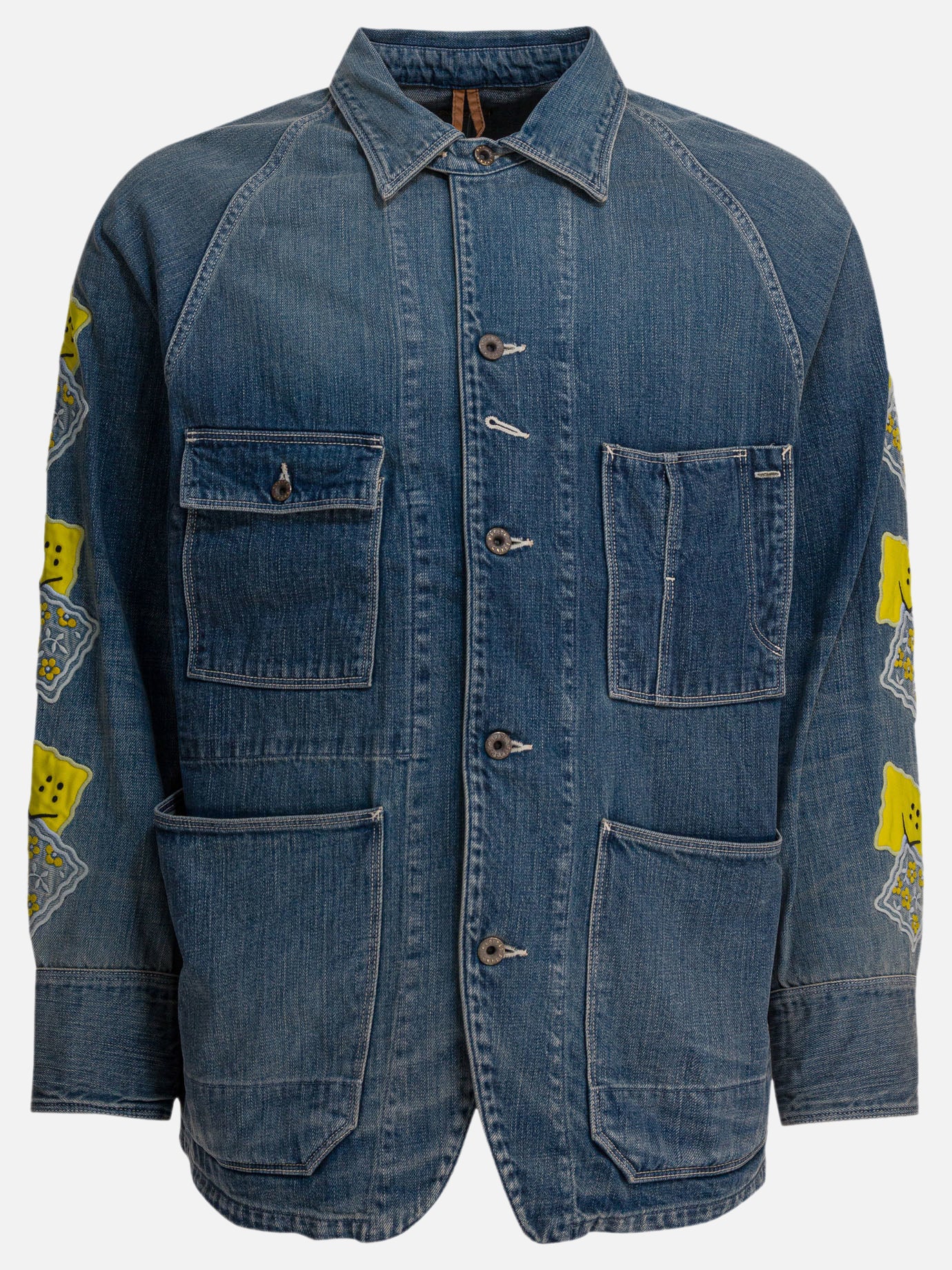 Denim jackets Solid colour  Blue - KAPITAL Men | PDP | VIETTI Online Store | thumbnail