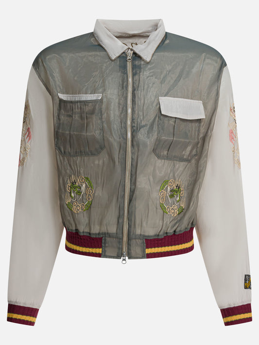 Bomber Embroidered  Verde - KAPITAL Uomo | PLP | VIETTI Online Store 
