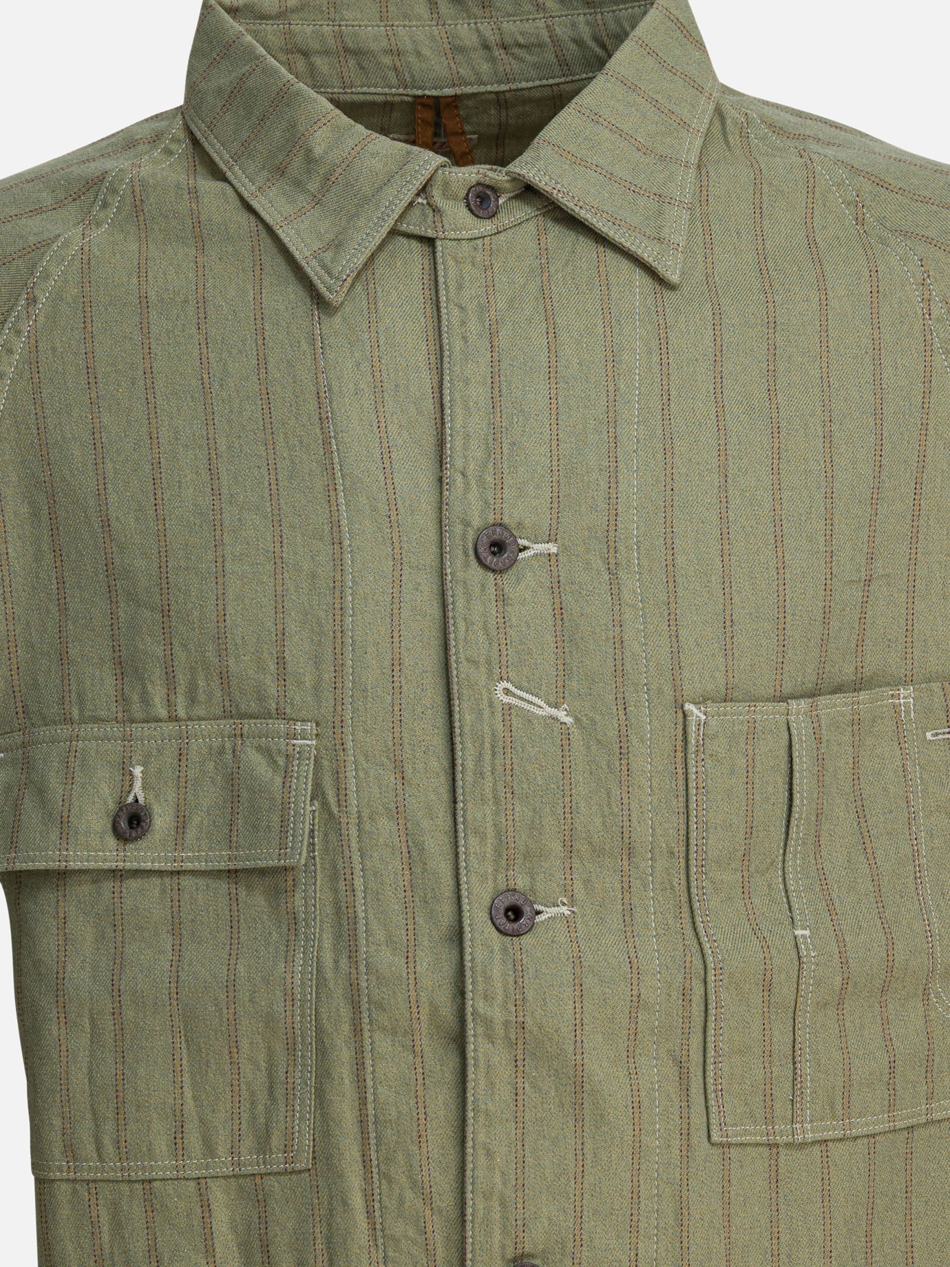 Giacche overshirt Striped  Verde - KAPITAL Uomo | PDP | VIETTI Online Store | thumbnail_3