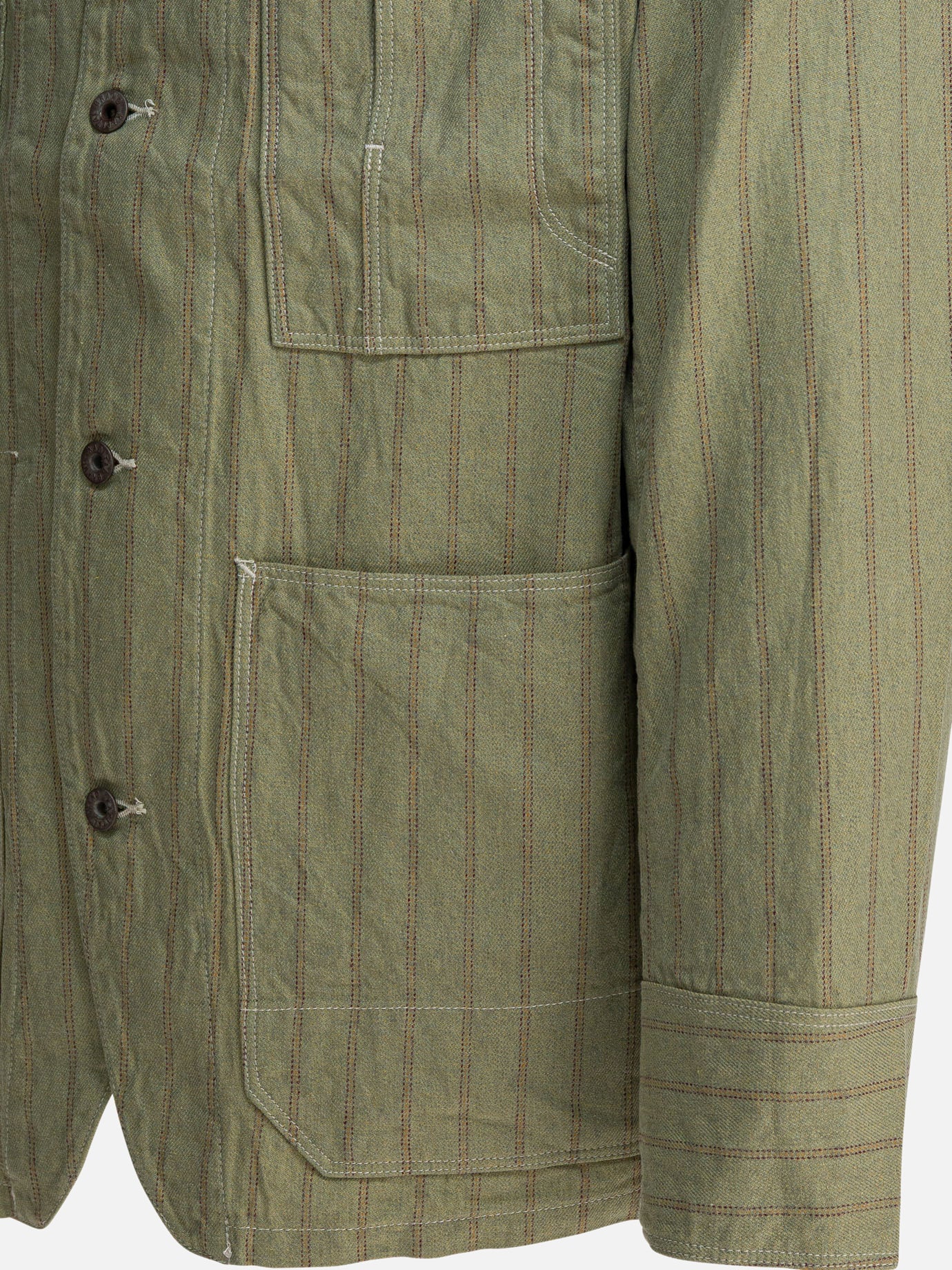 Giacche overshirt Striped  Verde - KAPITAL Uomo | PDP | VIETTI Online Store | thumbnail_4
