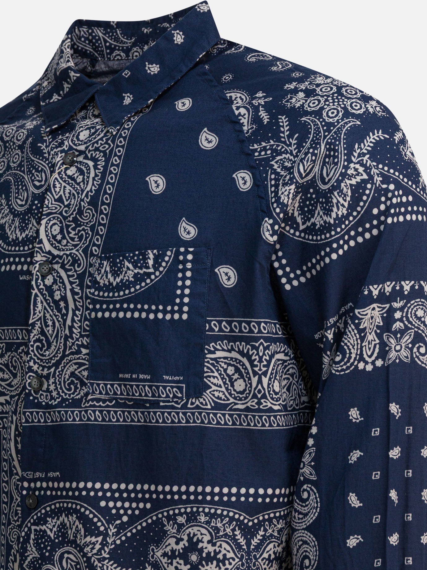 Camicie casual Paisley  Blu - KAPITAL Uomo | PDP | VIETTI Online Store | thumbnail_4