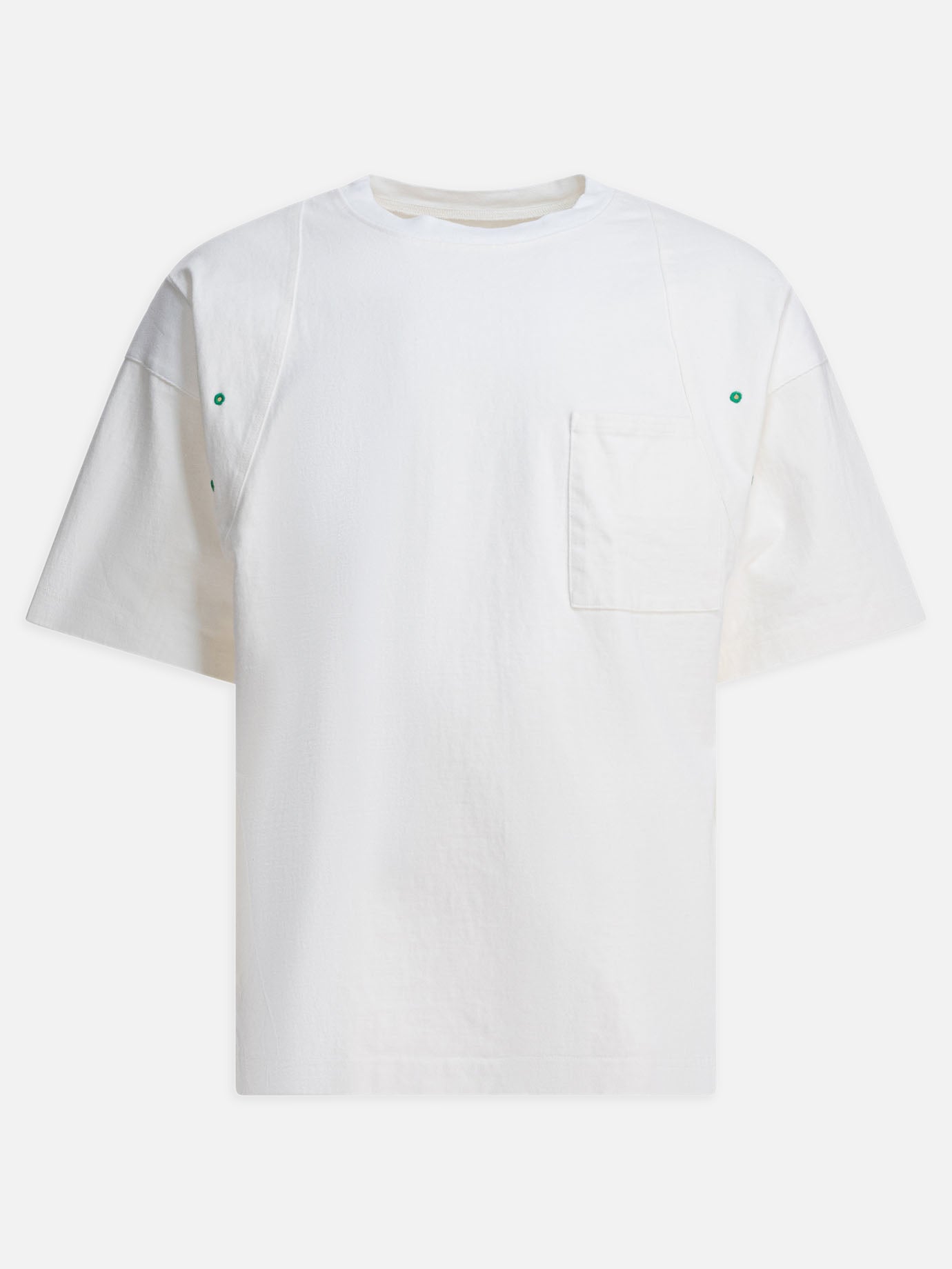 T-shirt girocollo Solid colour  Bianco - KAPITAL Uomo | PDP | VIETTI Online Store | Zoom-Modal
