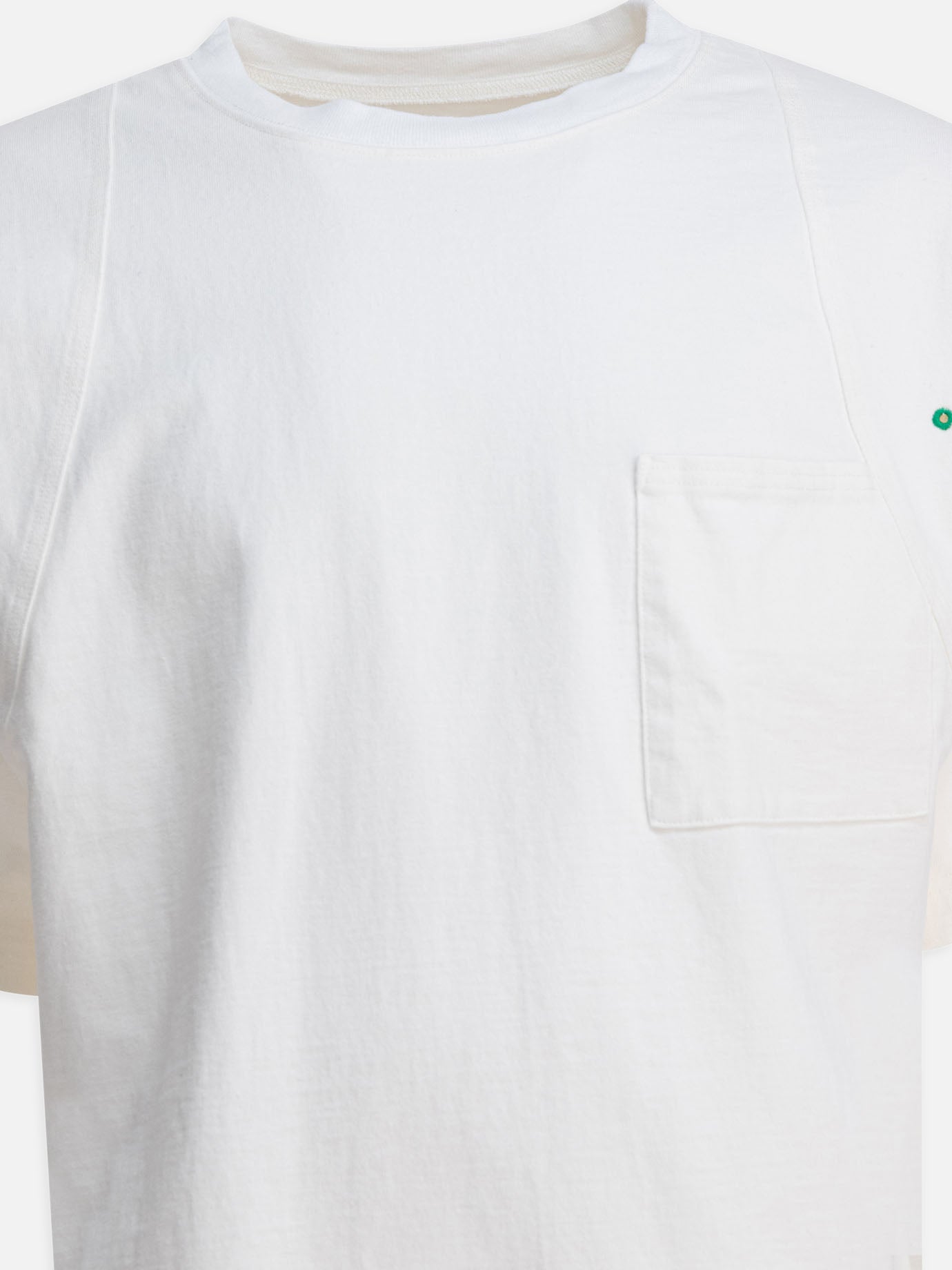 T-shirt girocollo Solid colour  Bianco - KAPITAL Uomo | PDP | VIETTI Online Store | Zoom-Modal_3
