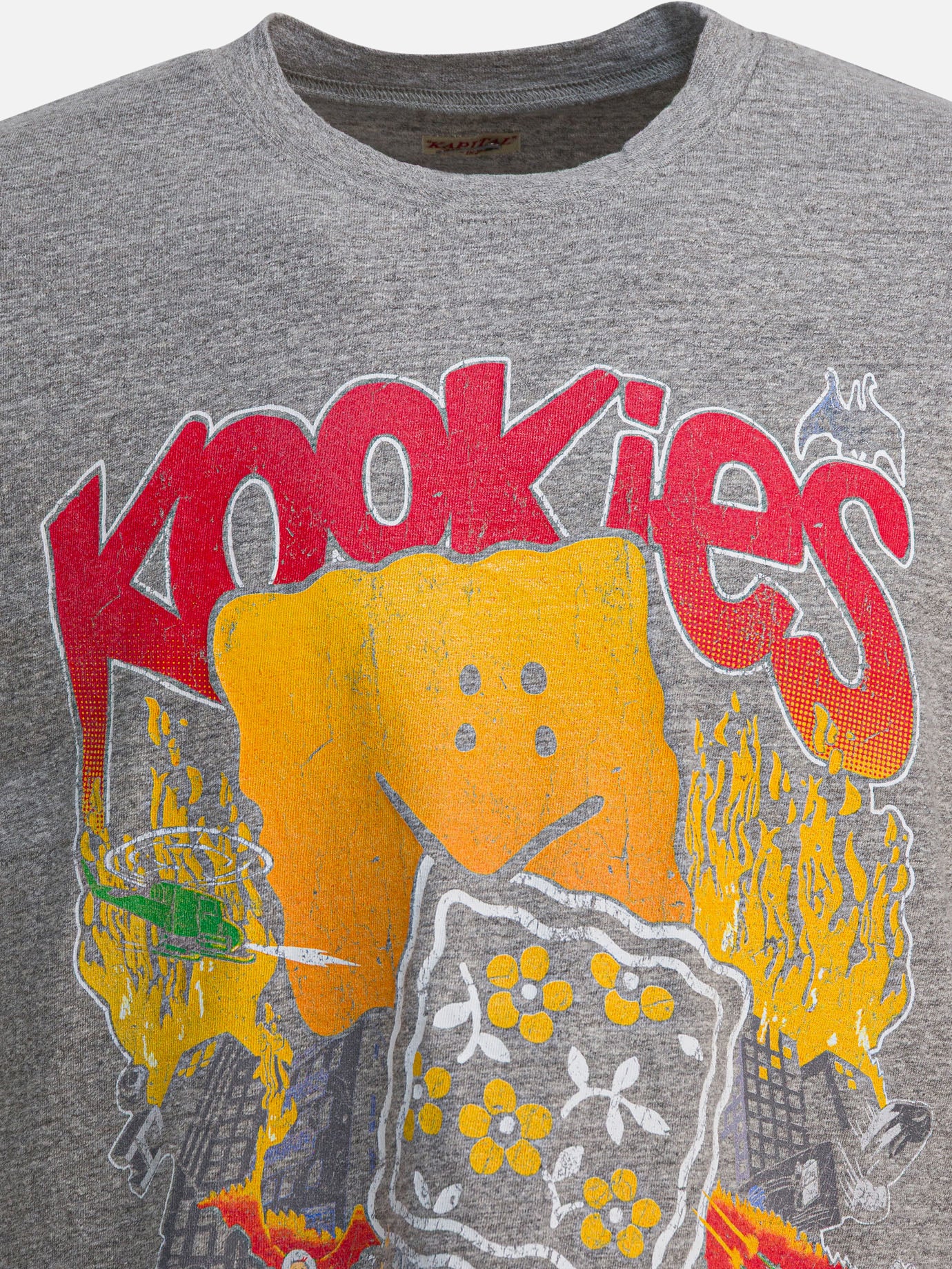 T-shirt girocollo Graphics  Grigio - KAPITAL Uomo | PDP | VIETTI Online Store | thumbnail_3