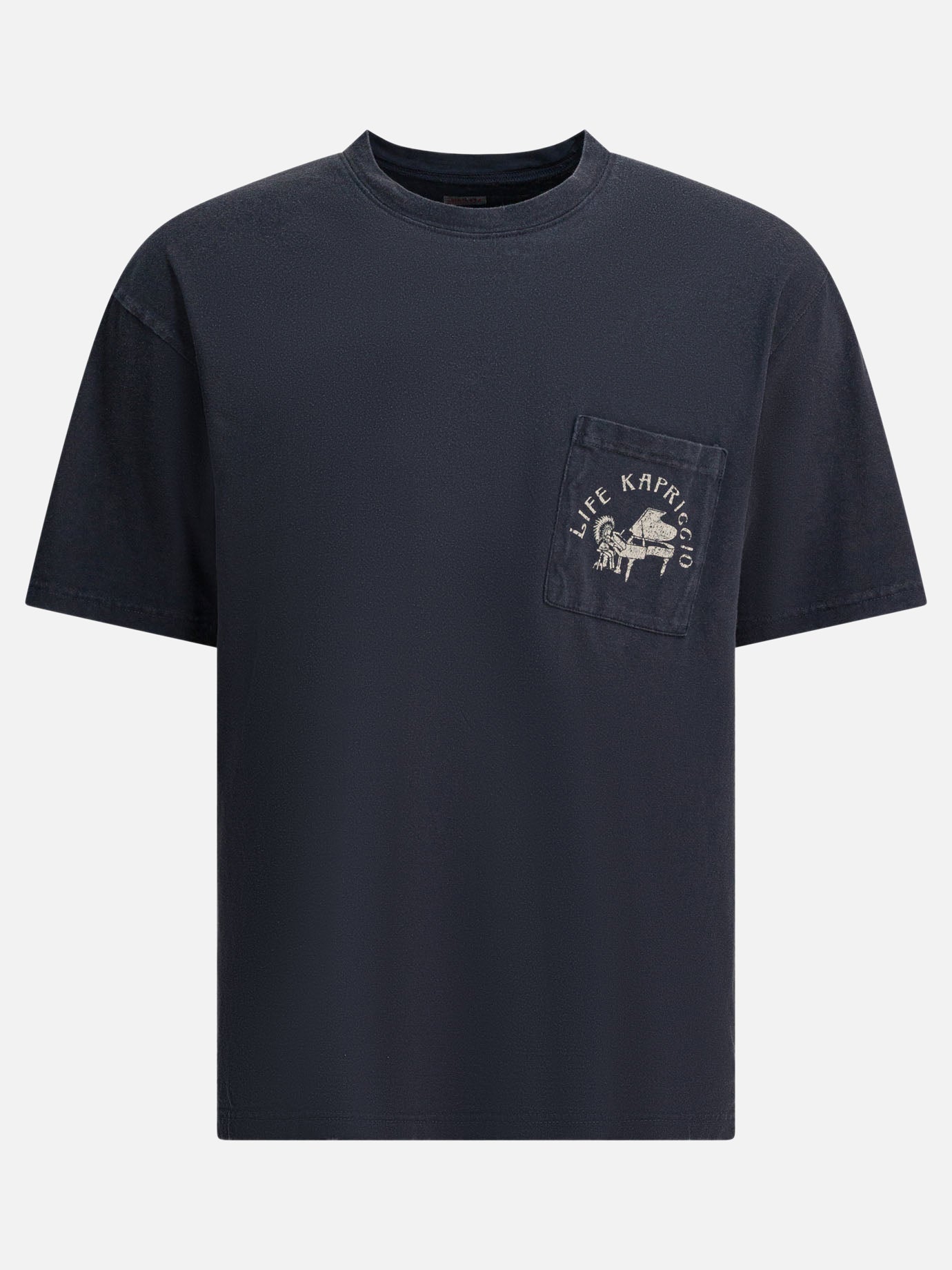 T-shirt girocollo Graphics  Nero - KAPITAL Uomo | PDP | VIETTI Online Store | Zoom-Modal
