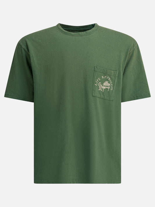T-shirt girocollo Graphics  Verde - KAPITAL Uomo | PLP | VIETTI Online Store 
