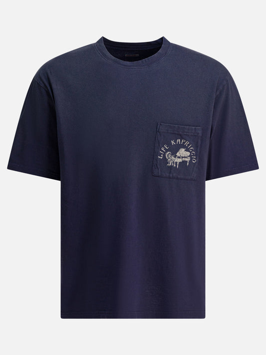 T-shirt girocollo Graphics  Blu - KAPITAL Uomo | PLP | VIETTI Online Store 
