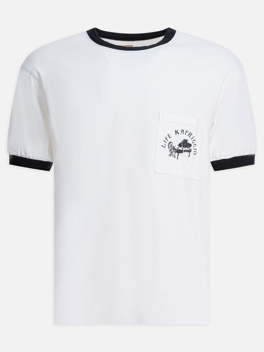T-shirt girocollo Graphics  Bianco - KAPITAL Uomo | PLP | VIETTI Online Store 
