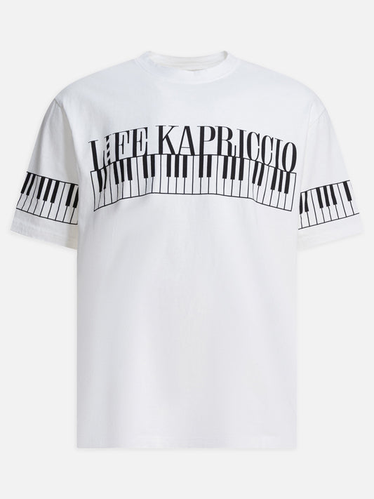 T-shirt girocollo Graphics  Bianco - KAPITAL Uomo | PLP | VIETTI Online Store 
