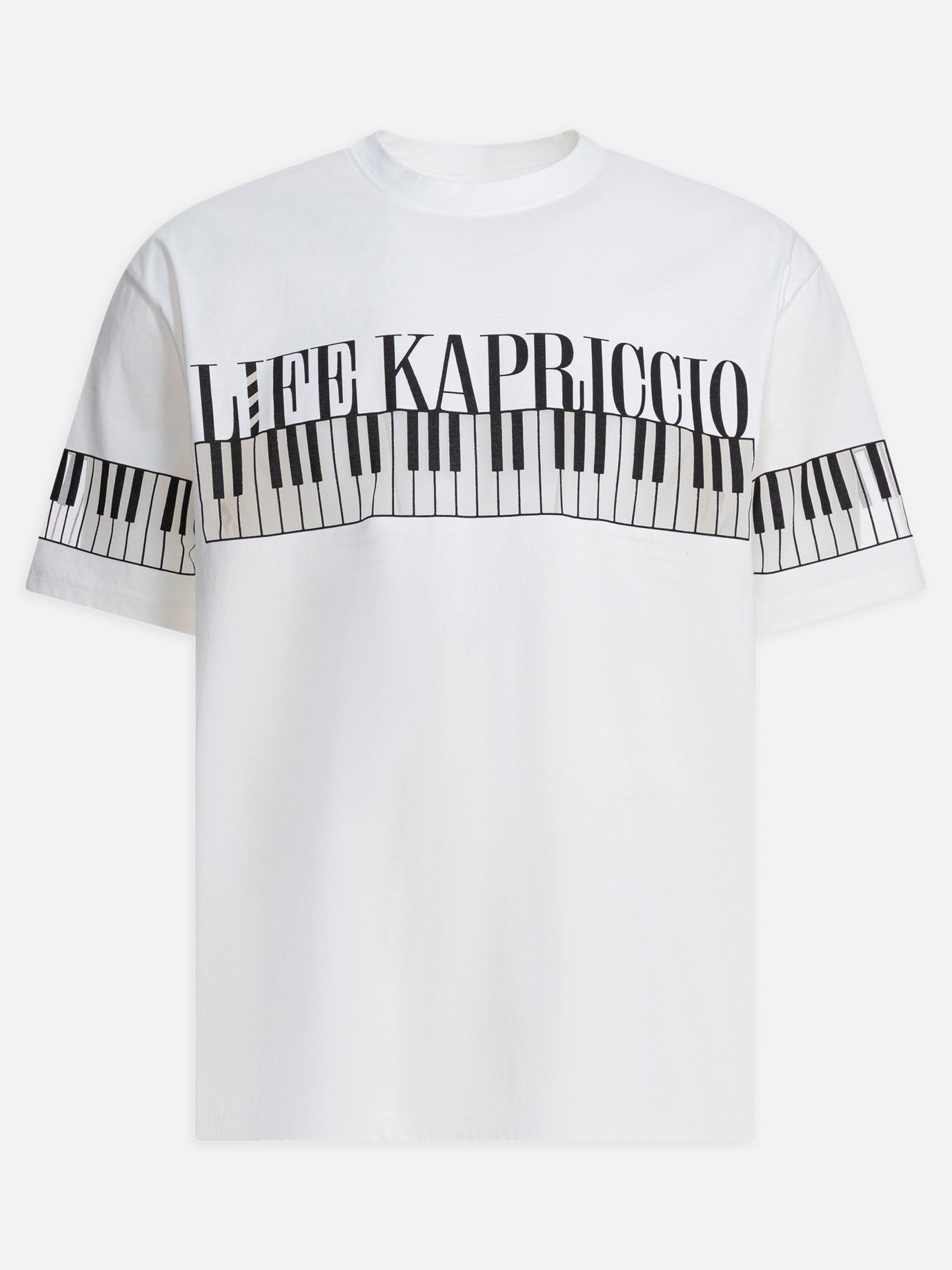 T-shirt girocollo Graphics  Bianco - KAPITAL Uomo | PDP | VIETTI Online Store | Zoom-Modal

