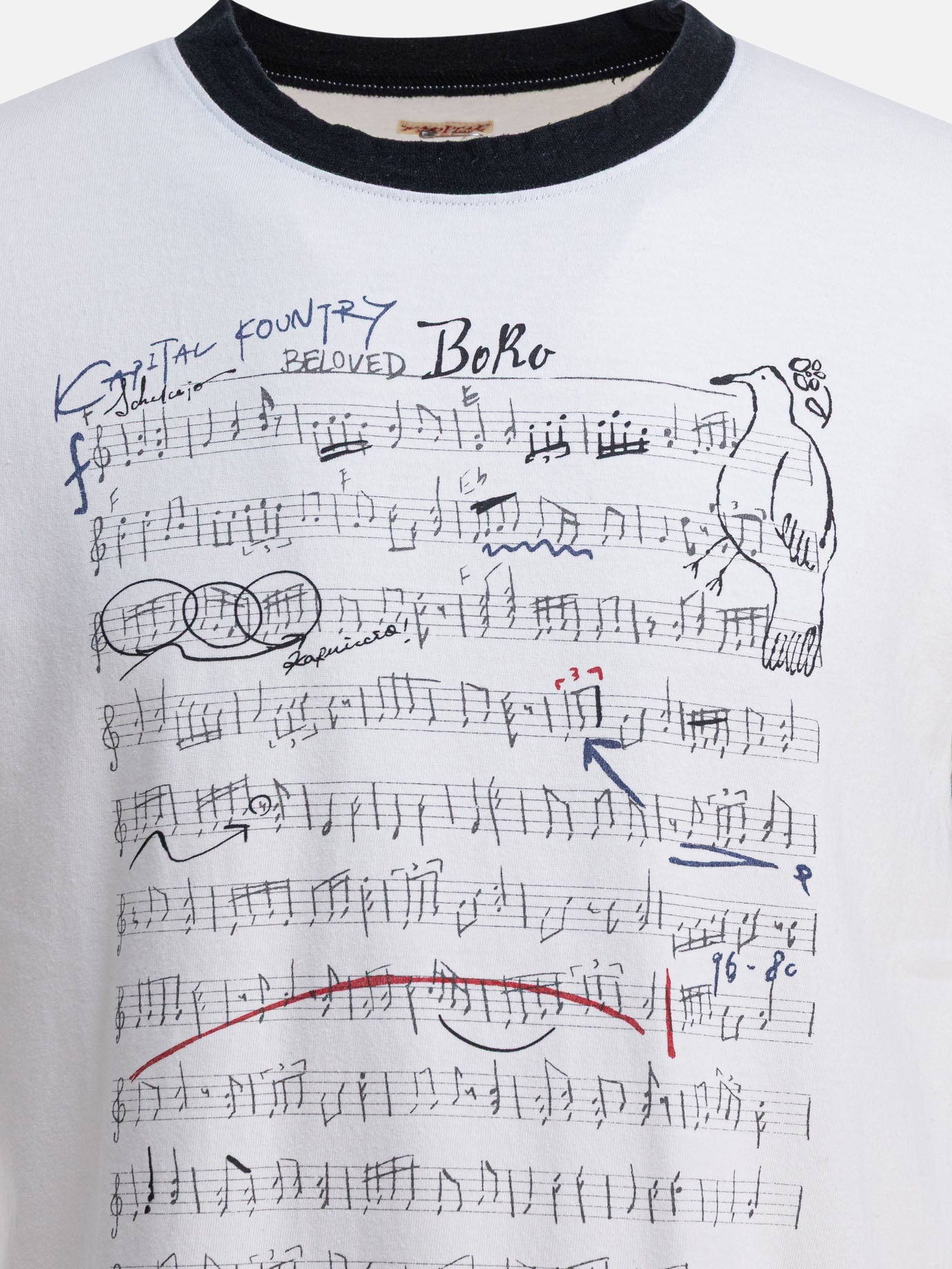 T-shirt girocollo Graphics  Bianco - KAPITAL Uomo | PDP | VIETTI Online Store | thumbnail_3