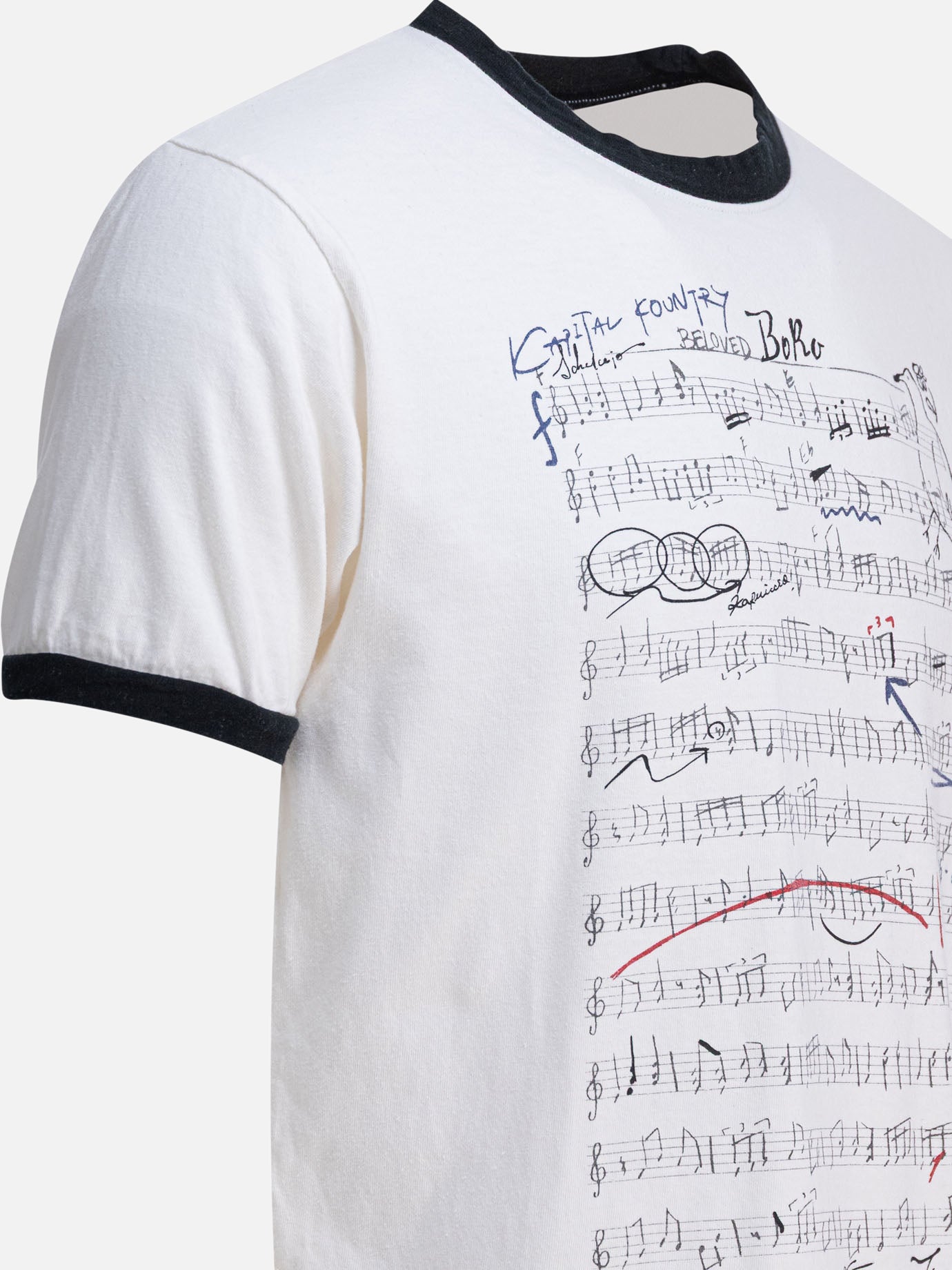 T-shirt girocollo Graphics  Bianco - KAPITAL Uomo | PDP | VIETTI Online Store | thumbnail_4