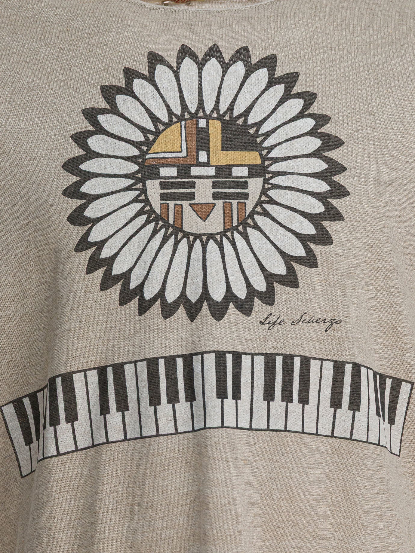 T-shirt girocollo Graphics  Beige - KAPITAL Uomo | PDP | VIETTI Online Store | Zoom-Modal_3
